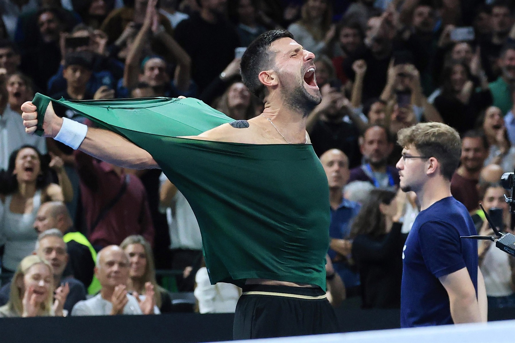 Athens, GREECE  The Serbian tennis Player Novak Djokovic defeated Lore