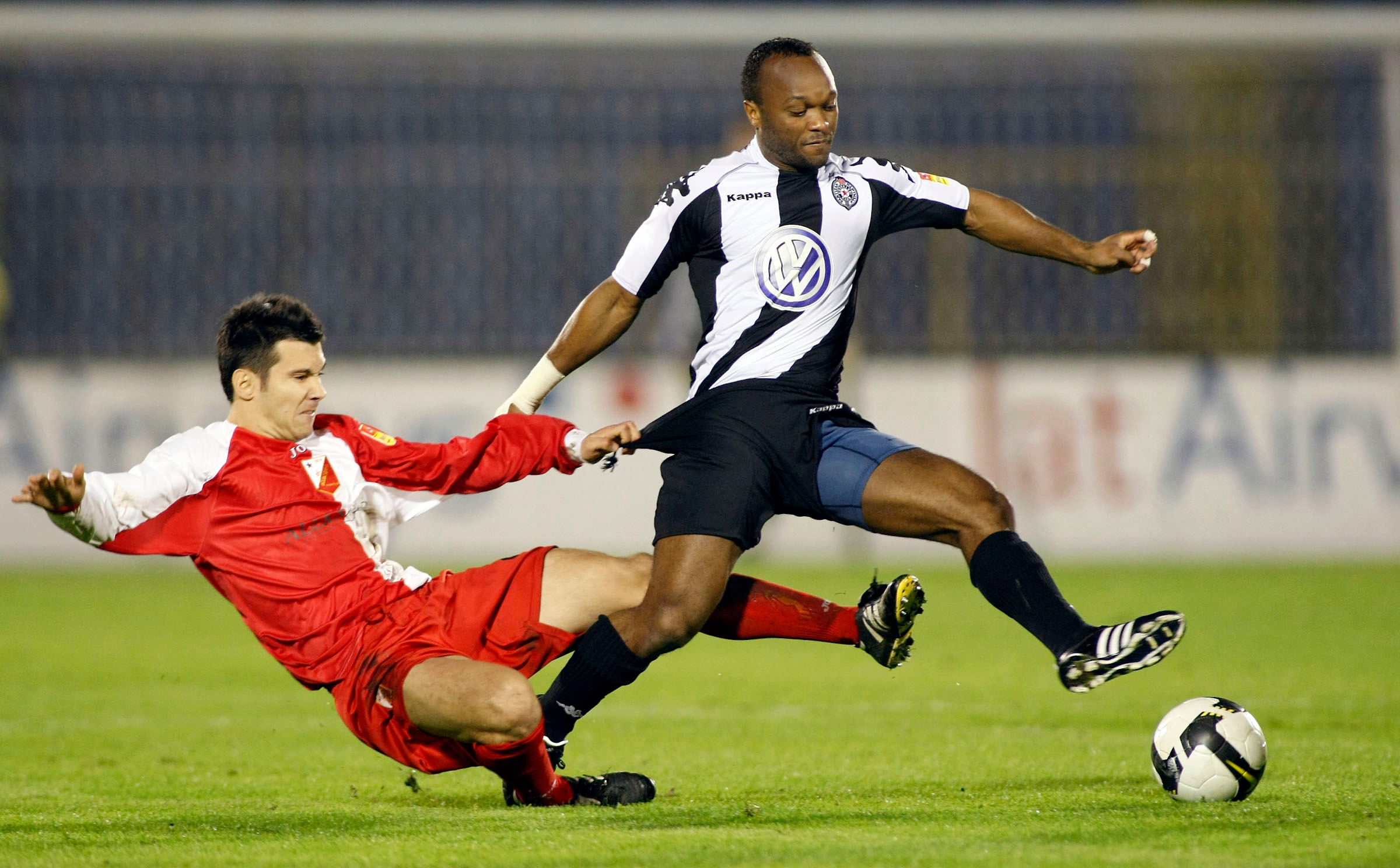 Fudbal, Super liga, season 2008/09.Partizan Vs. Vojvodina (Novi Sad).Al