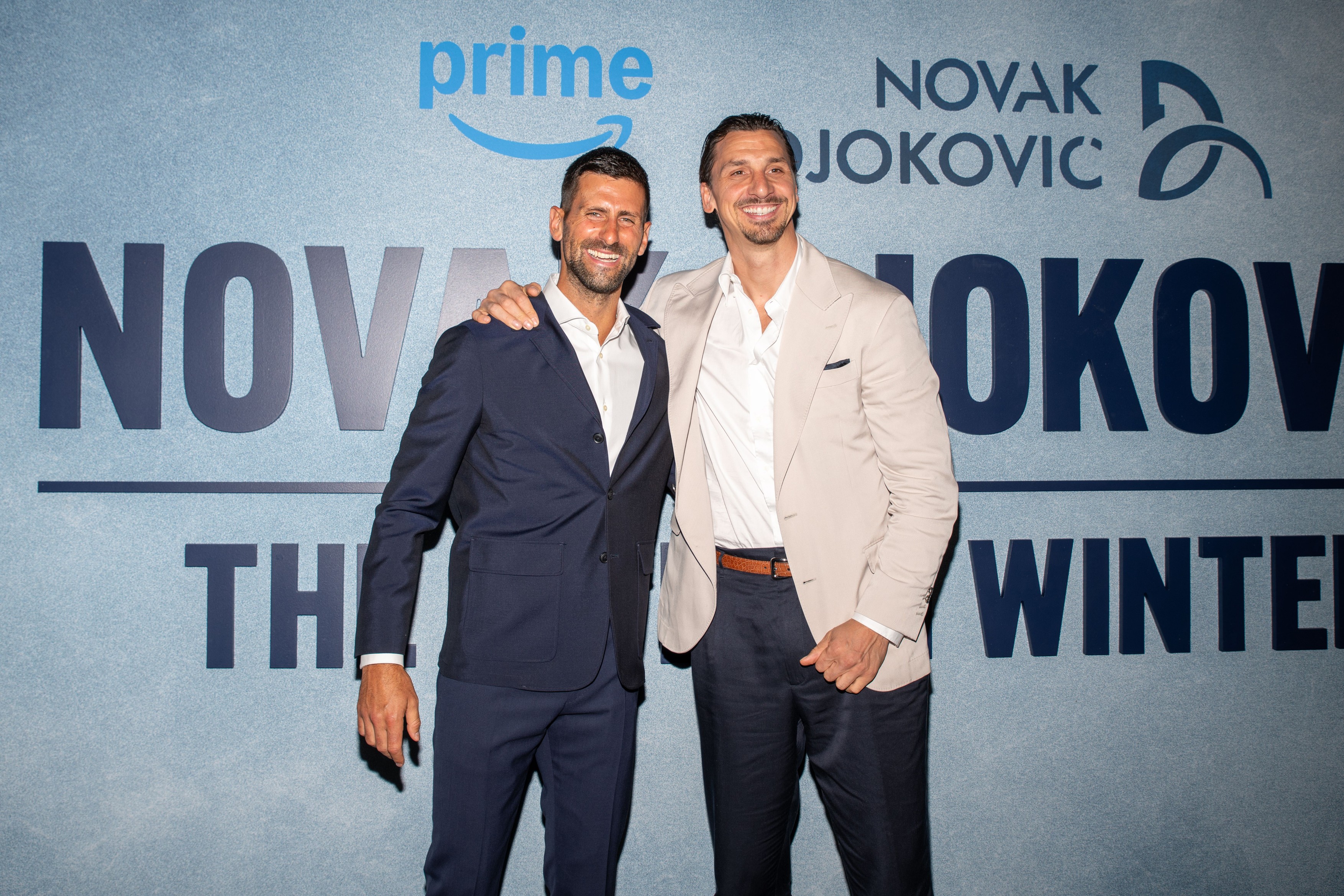 Novak Djokovic, Zlatan Ibrahimovic'Novak Djokovic The Wolf In Winter' Premiere, New York, USA