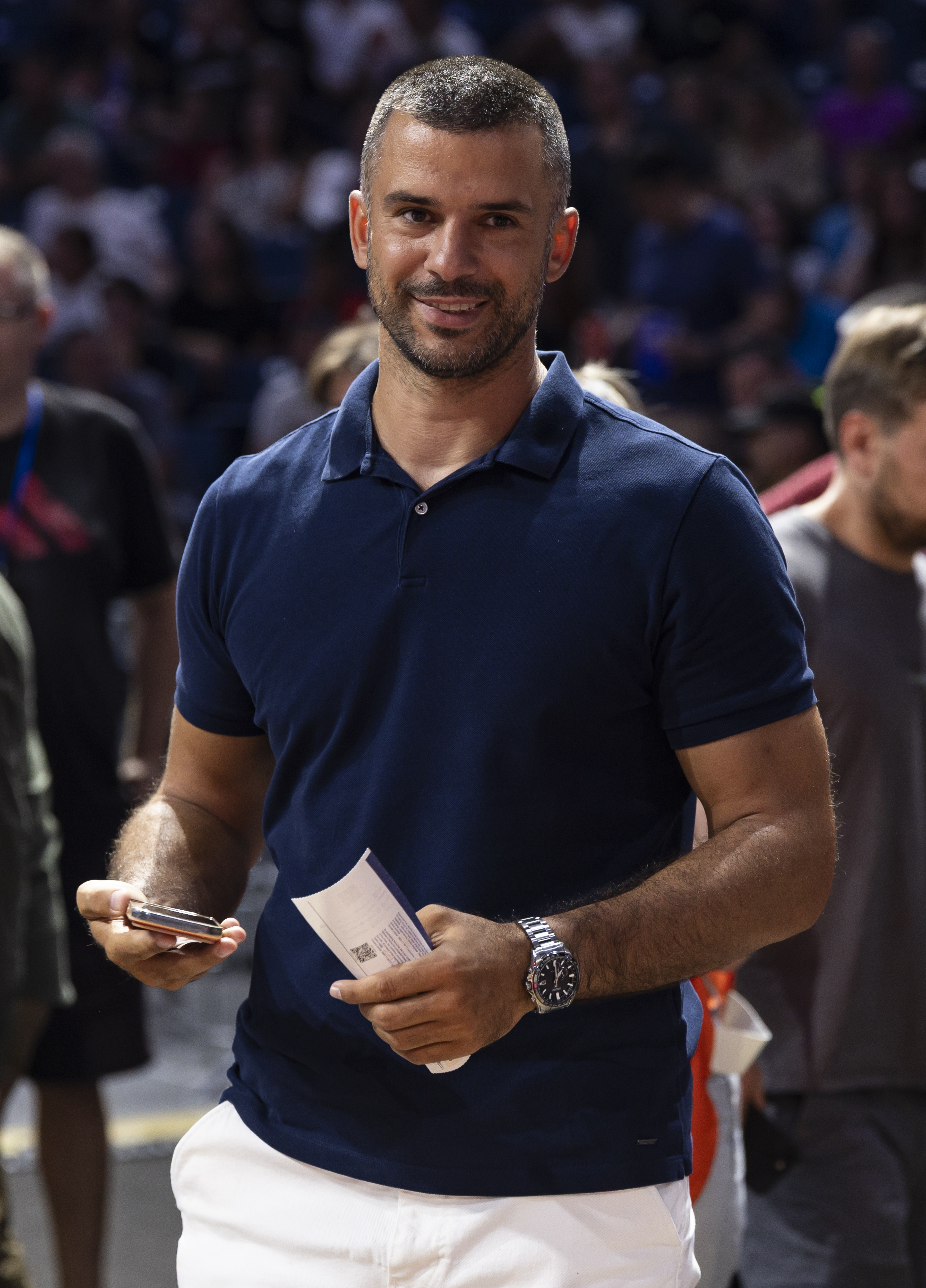 during the friendly match between Serbia and France at Belgrade Arena on August 20
