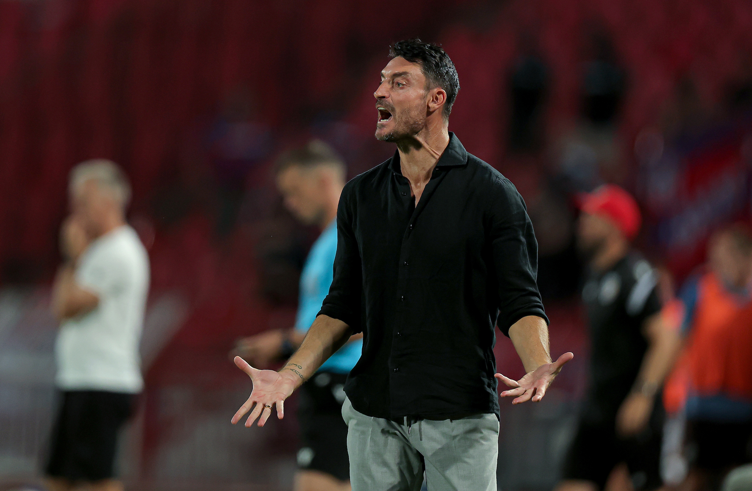 Belgrade, Serbia. 20th August, 2026. Crvena Zvezda's head coach Alber