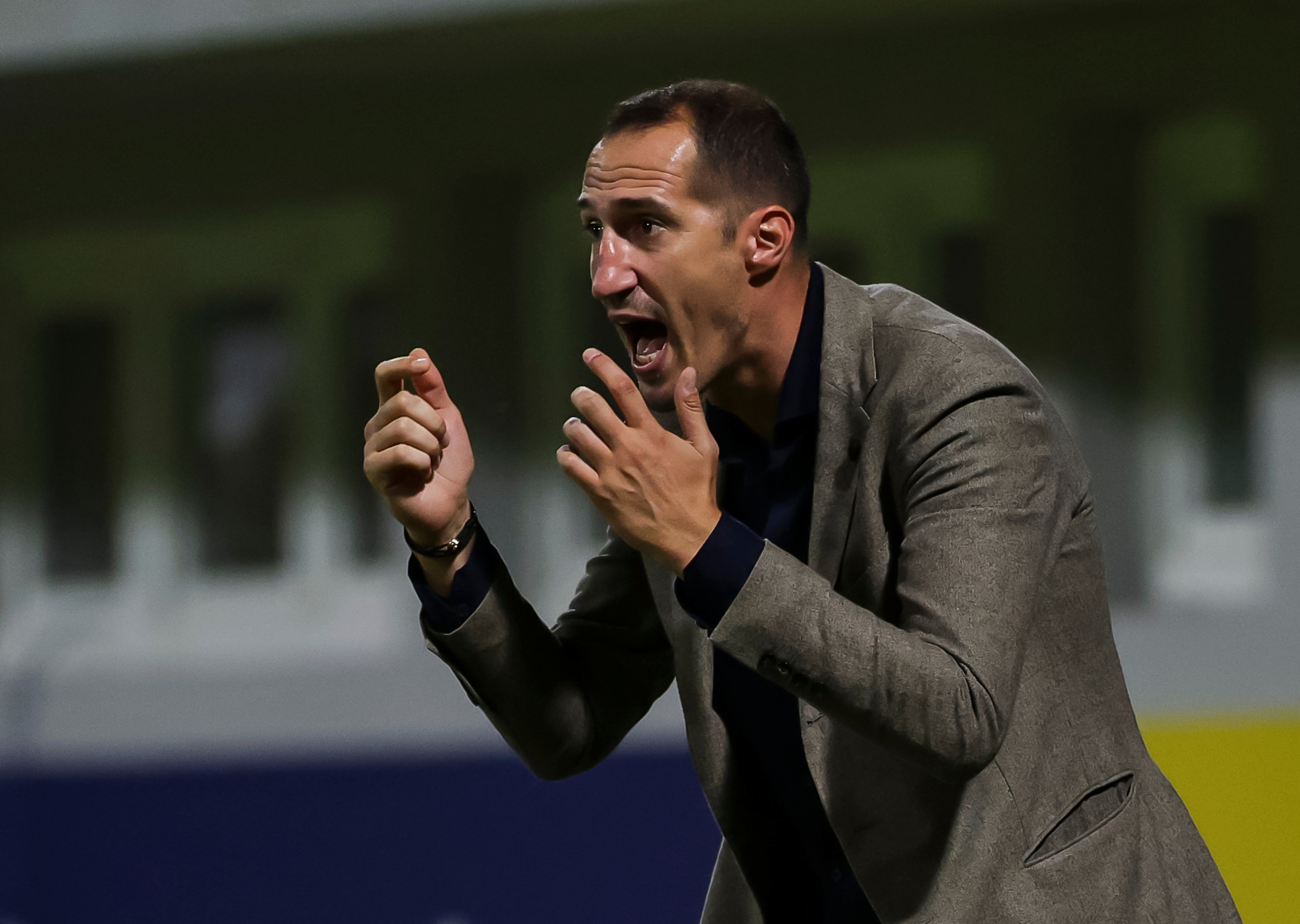 Radosav Petrovic of Partizan reacts during the Mozzart Super Liga 2026/2027 matc