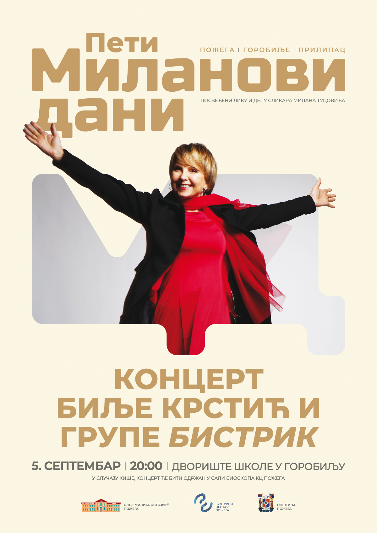 Milanovi dani  Plakat MD26 koncert Bilje Krstić.jpg