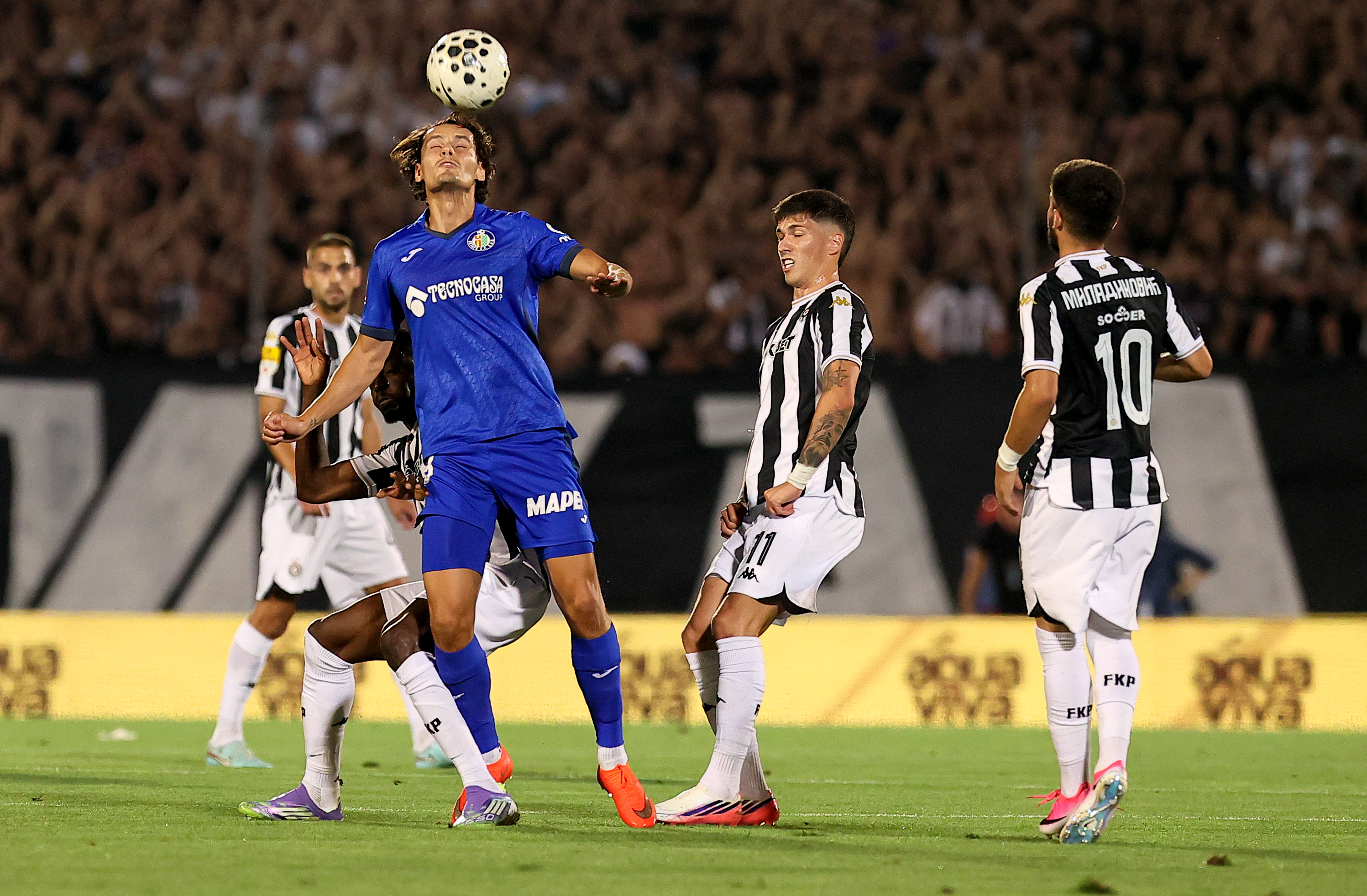during Partizan v Getafe football match of UEFA Europa Conference League 2026/2027