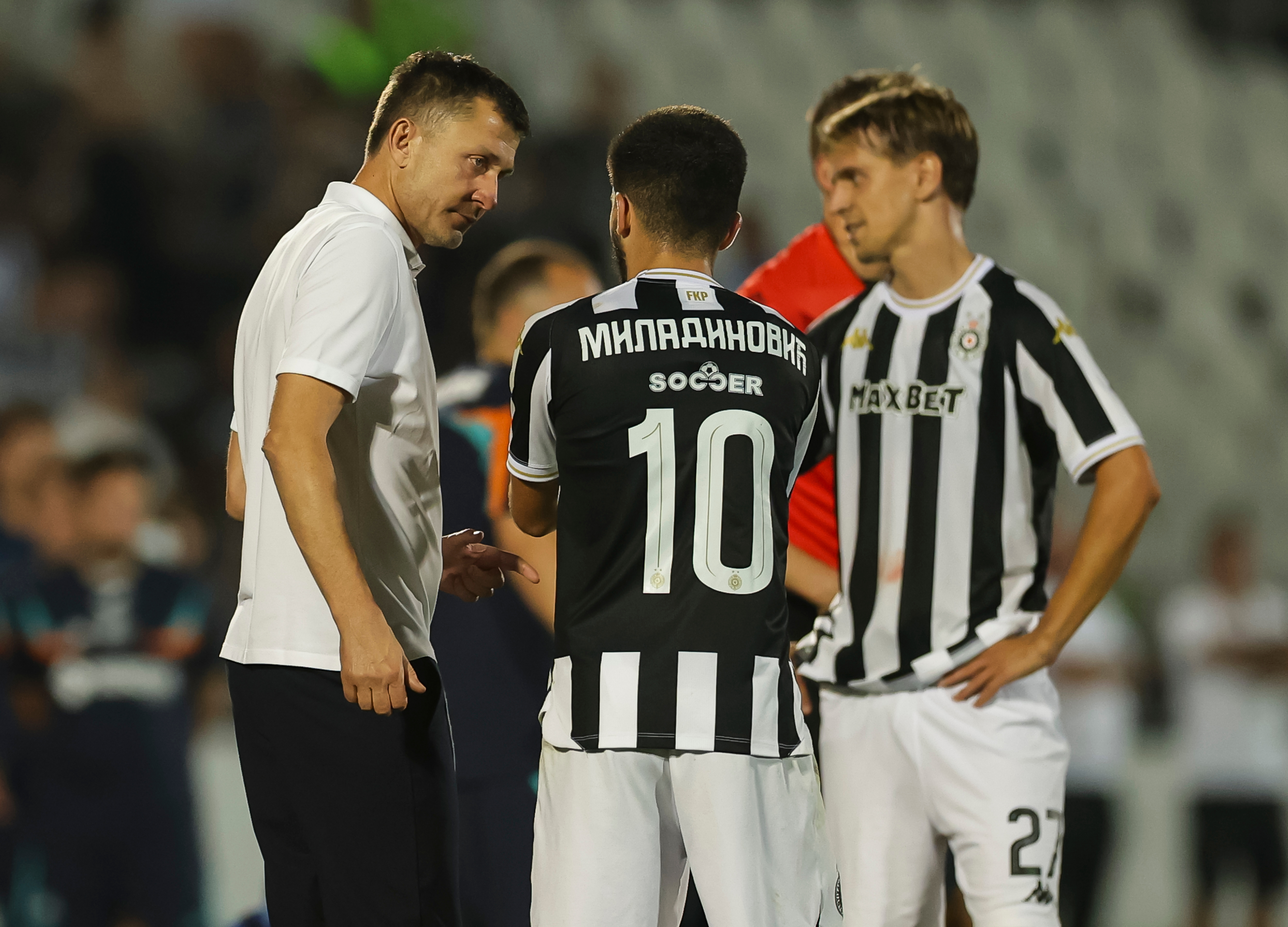 during the UEFA Conference League 2026/27 Play Off Round Second Leg match between Partizan and Getafe CF at stadium FK Partizan (JNA) on August 27, 2026 in Belgrade, Serbia. (Photo by Srdjan Stevanovic/Starsport.rs ©)