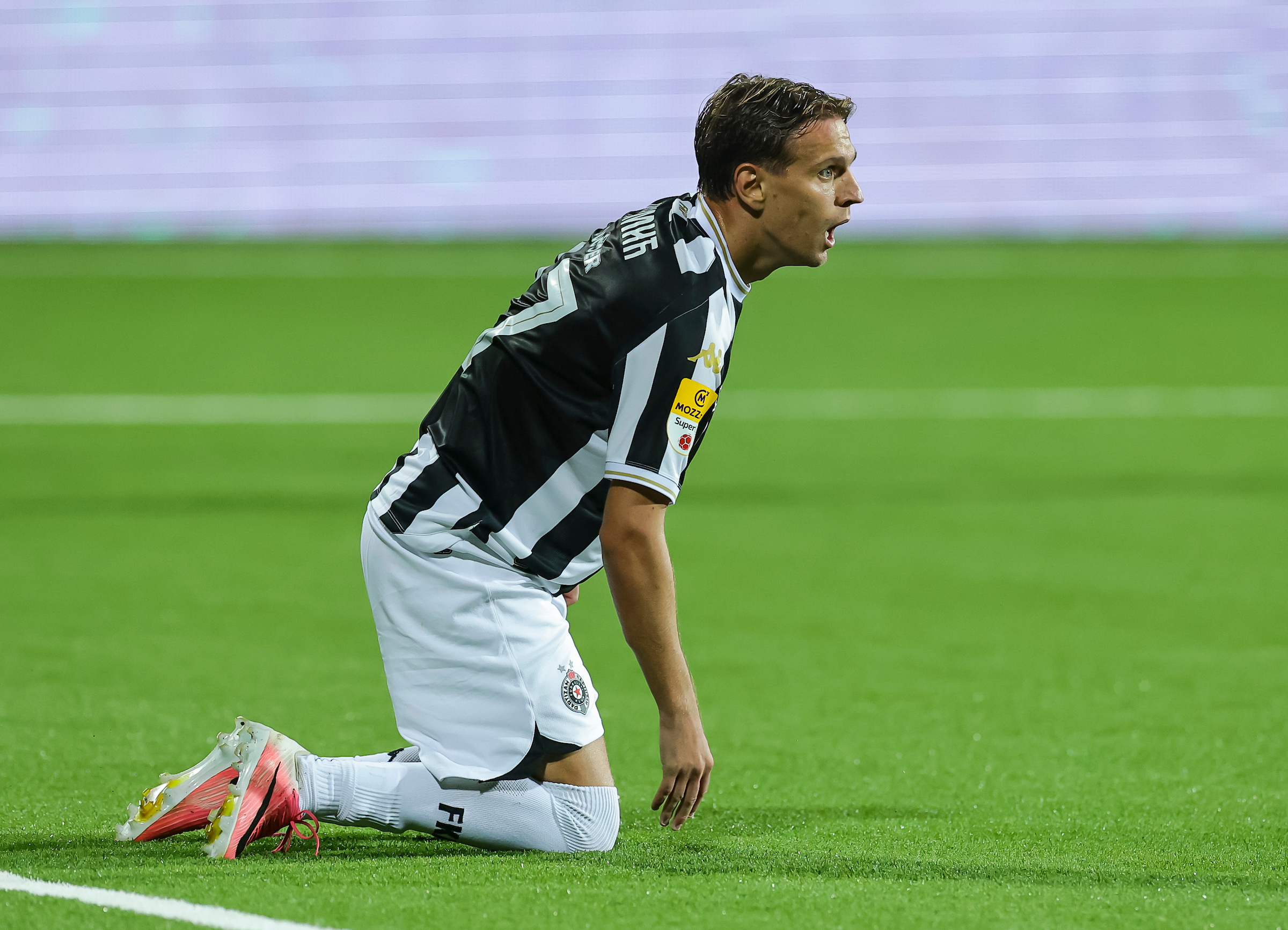 Nikola Cumic of Partizan during the Mozzart Super Liga 2026/2027 match b