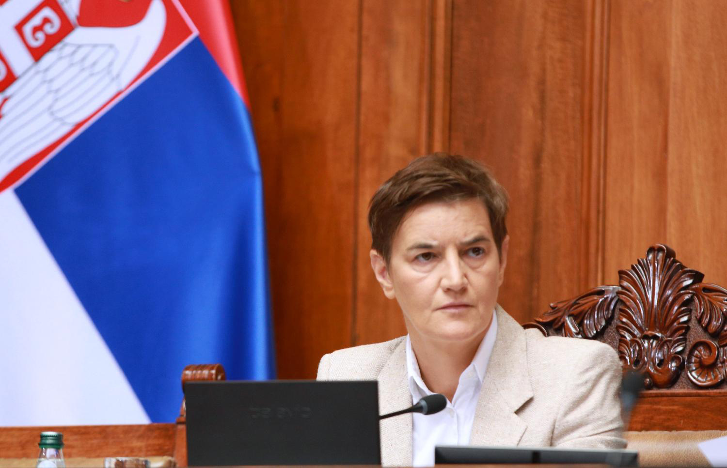 Mesto: BeogradDatum: Fri Aug 28 11:15:46 CEST 2026Dogadjaj: POLITIKA - Nastavak vanrednog zasedanja Skupštine Srbije.Fotoreporter: Miloš MiškovLičnosti: Ana BrnabićIzvor: FoNet/Skupština Srbije