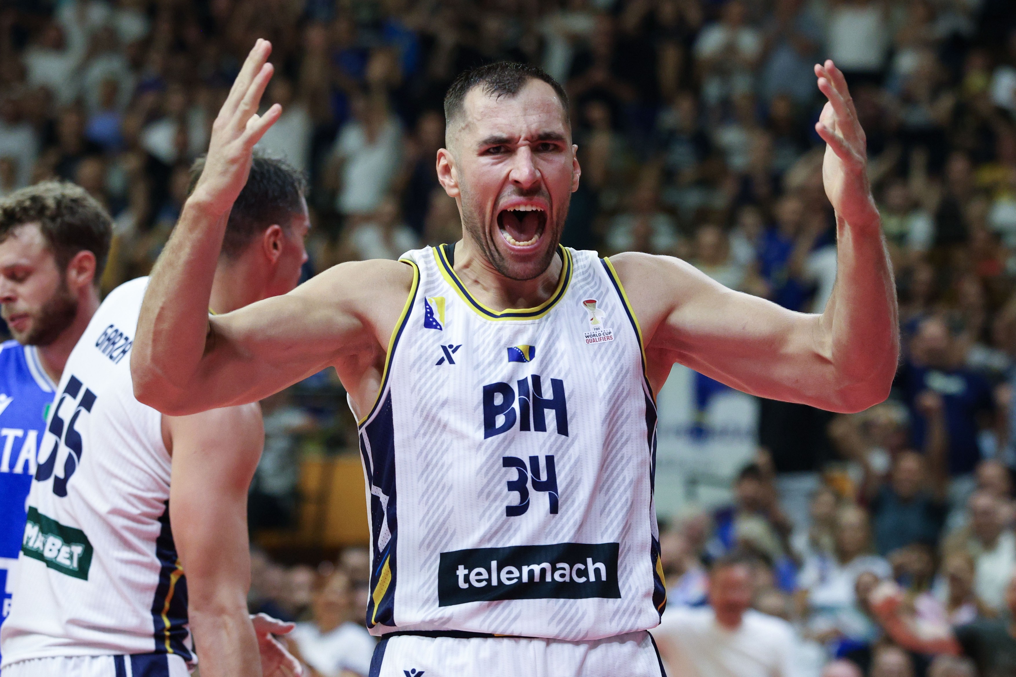 IPA87875192 - Kenan Kamenjas of Bosnia and Herzegovina is in action