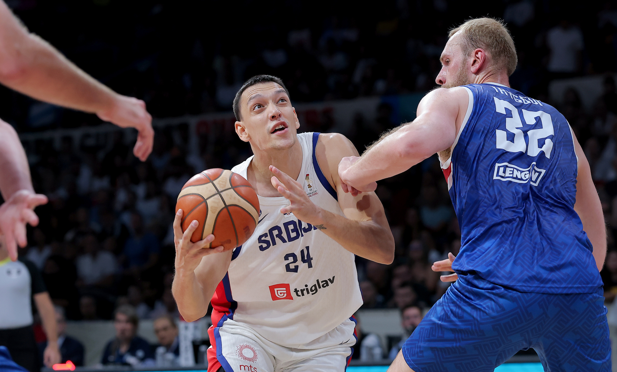 Belgrade, Serbia. 28th August, 2026. Serbia's  during the FIBA basketball World cup 2027 European qualifiers basketball match between Serbia and Iceland on August 28, 2026 in Belgrade, Serbia. (Photo by Pedja Milosavljevic/Starsport.rs ©)