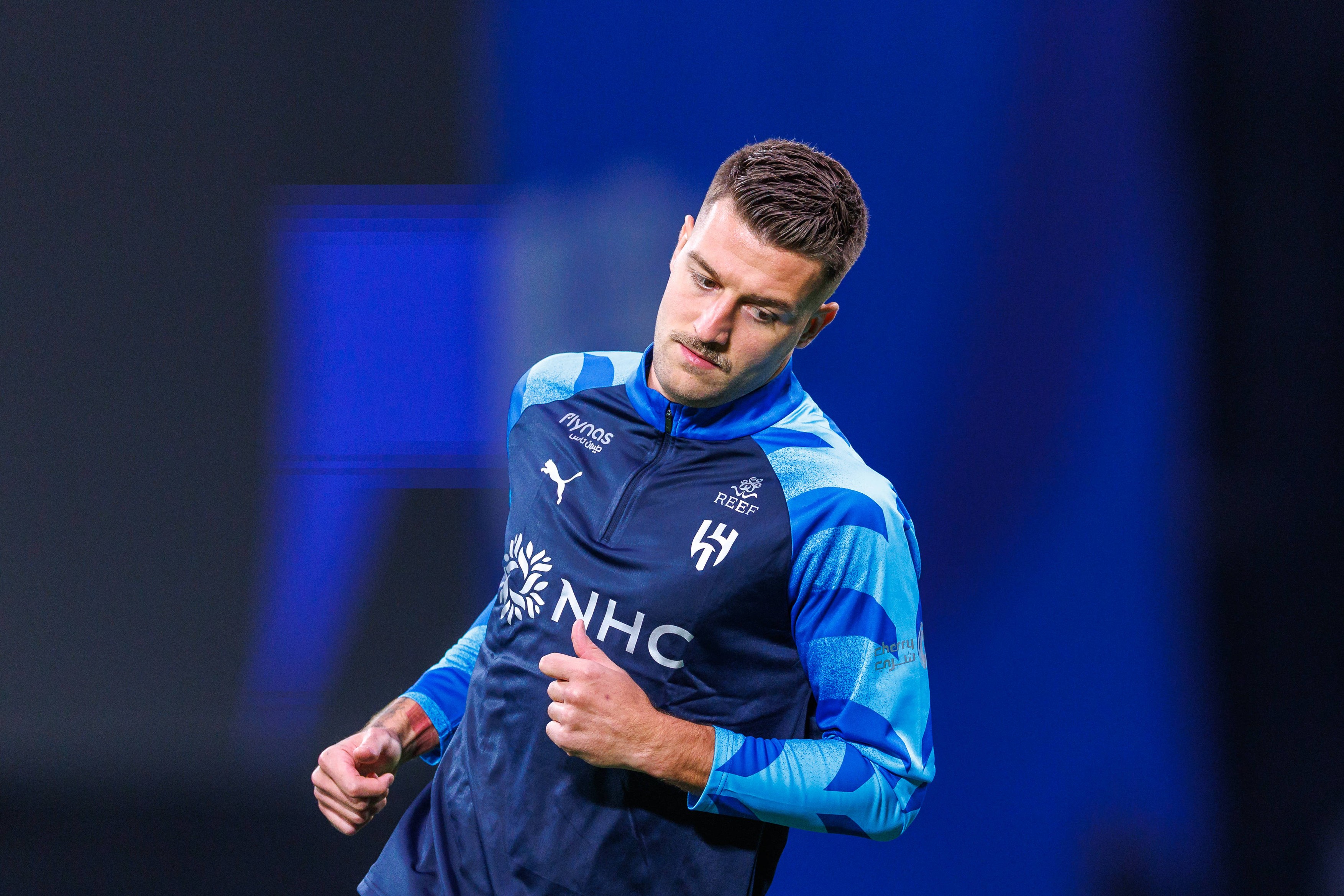 Al Hilal v Al Faisaly: Saudi Pro League RIYADH, SAUDI ARABIA - AUGUST 14: Sergej Milinkovic-Savic of team Al Hilal FC