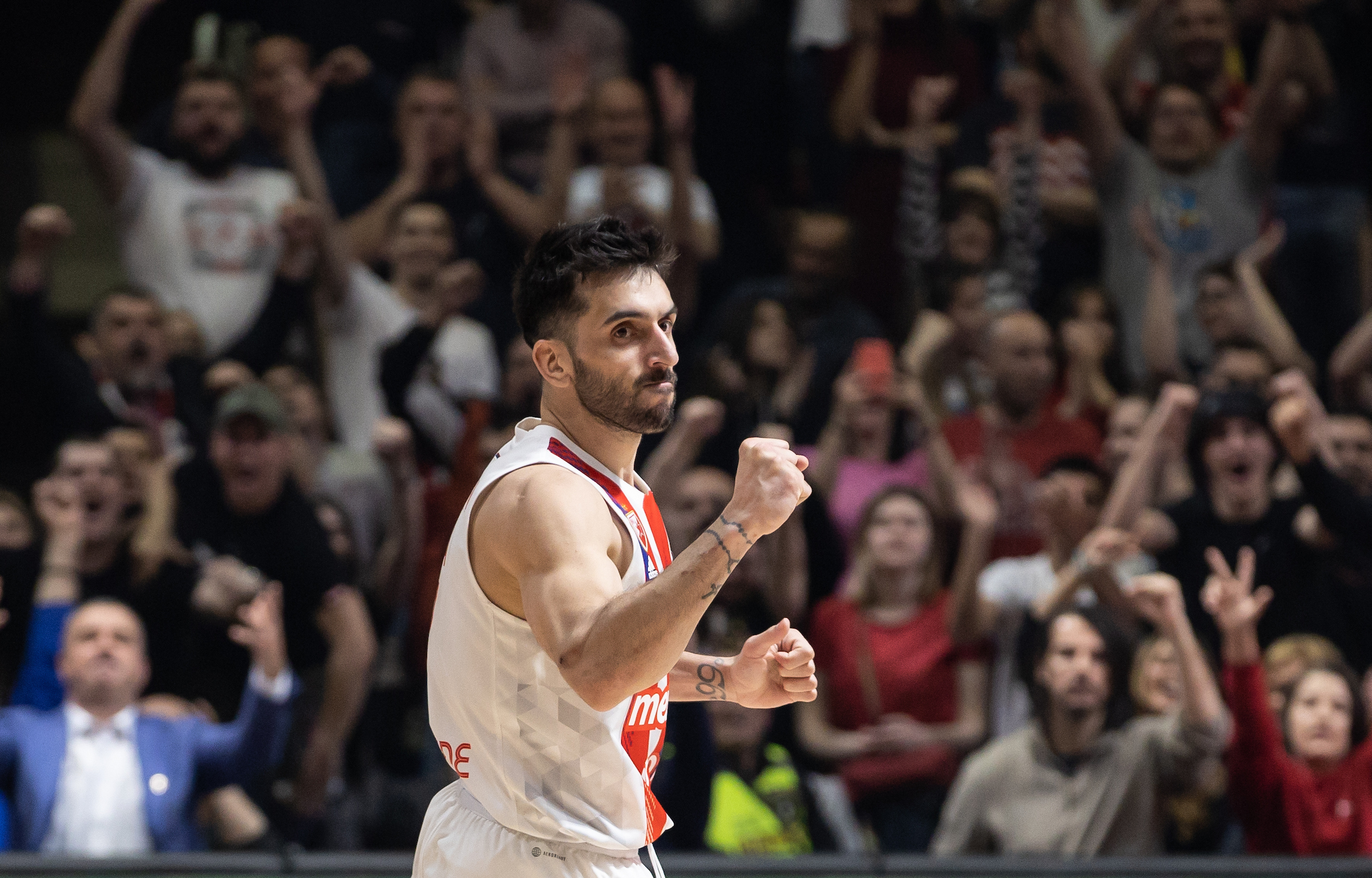 Facundo Campazzo reacts during the 2022/2023 Turkish Airlines