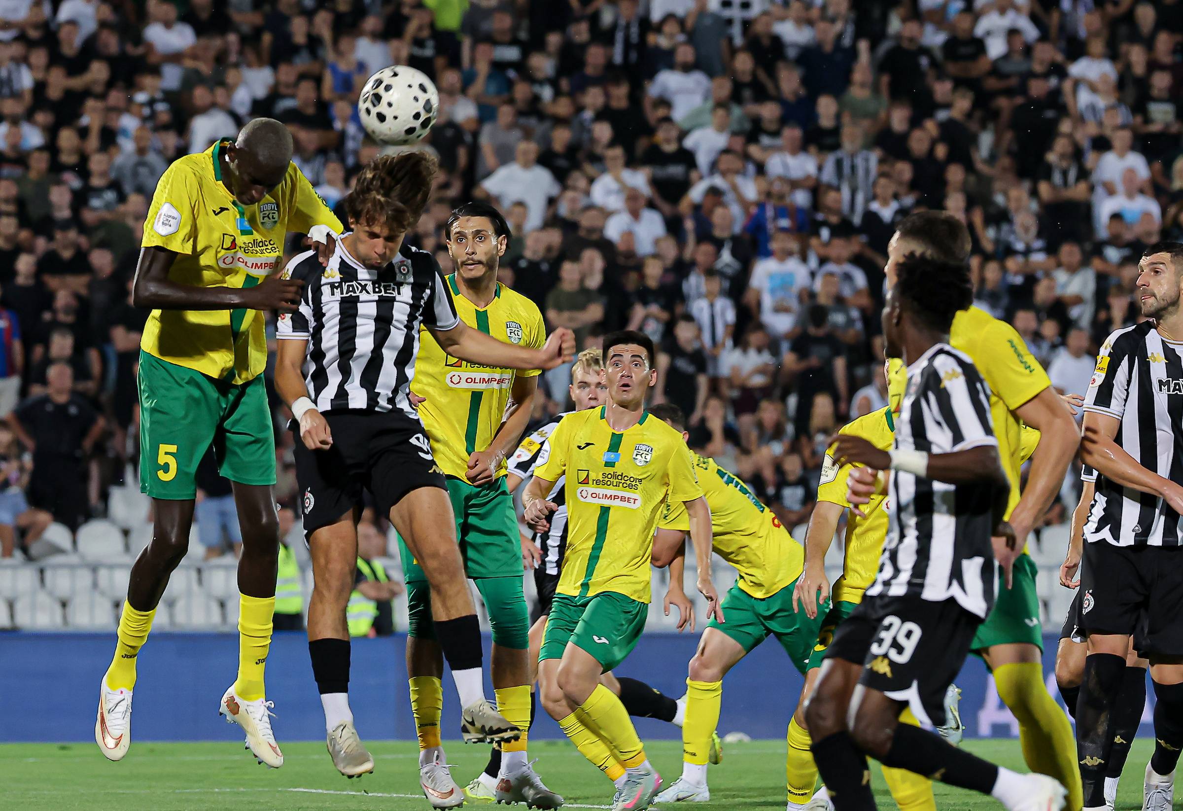 Belgrade, Serbia. 6th August, 2026.  during the UEFA Conference League third qualifying round, 1st leg football match between Partizan and Tobol on August 6, 2026 in Belgrade, Serbia. (Photo by Pedja Milosavljevic/Starsport.rs ©)