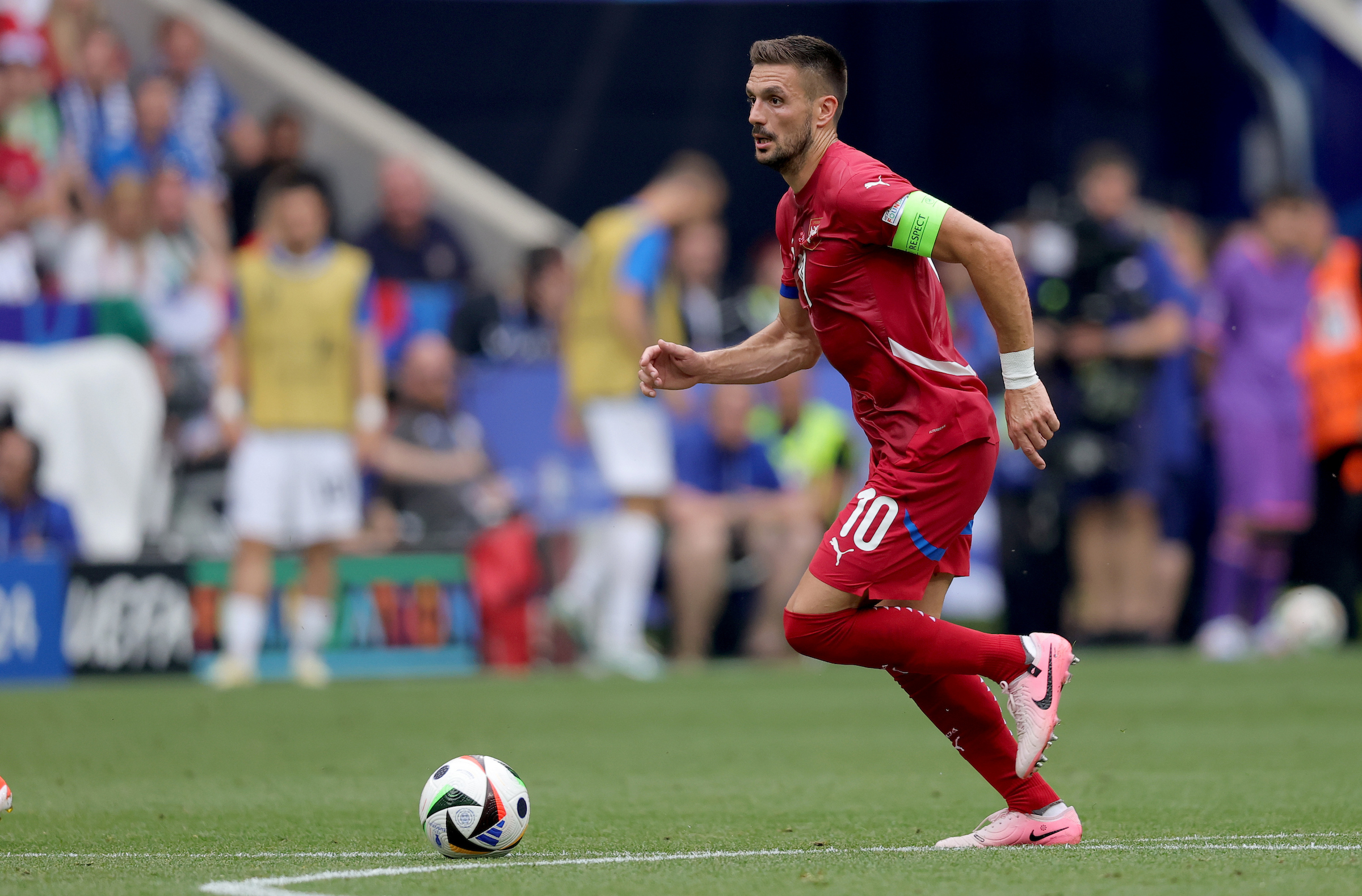 Serbia's and Dusan Tadic