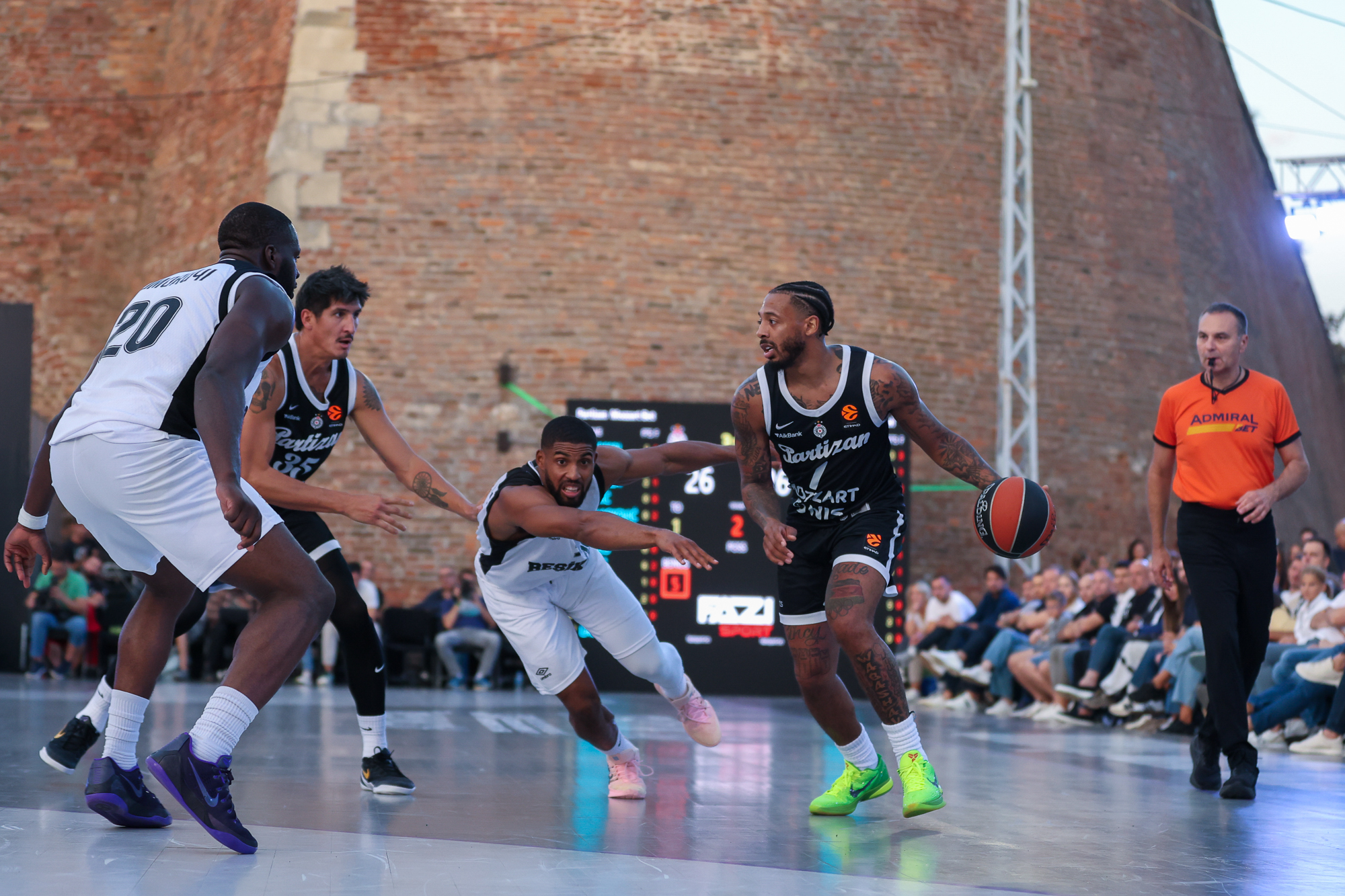 Friendly basketball match between Partizan Mozzart Bet Belgrade and Besiktas