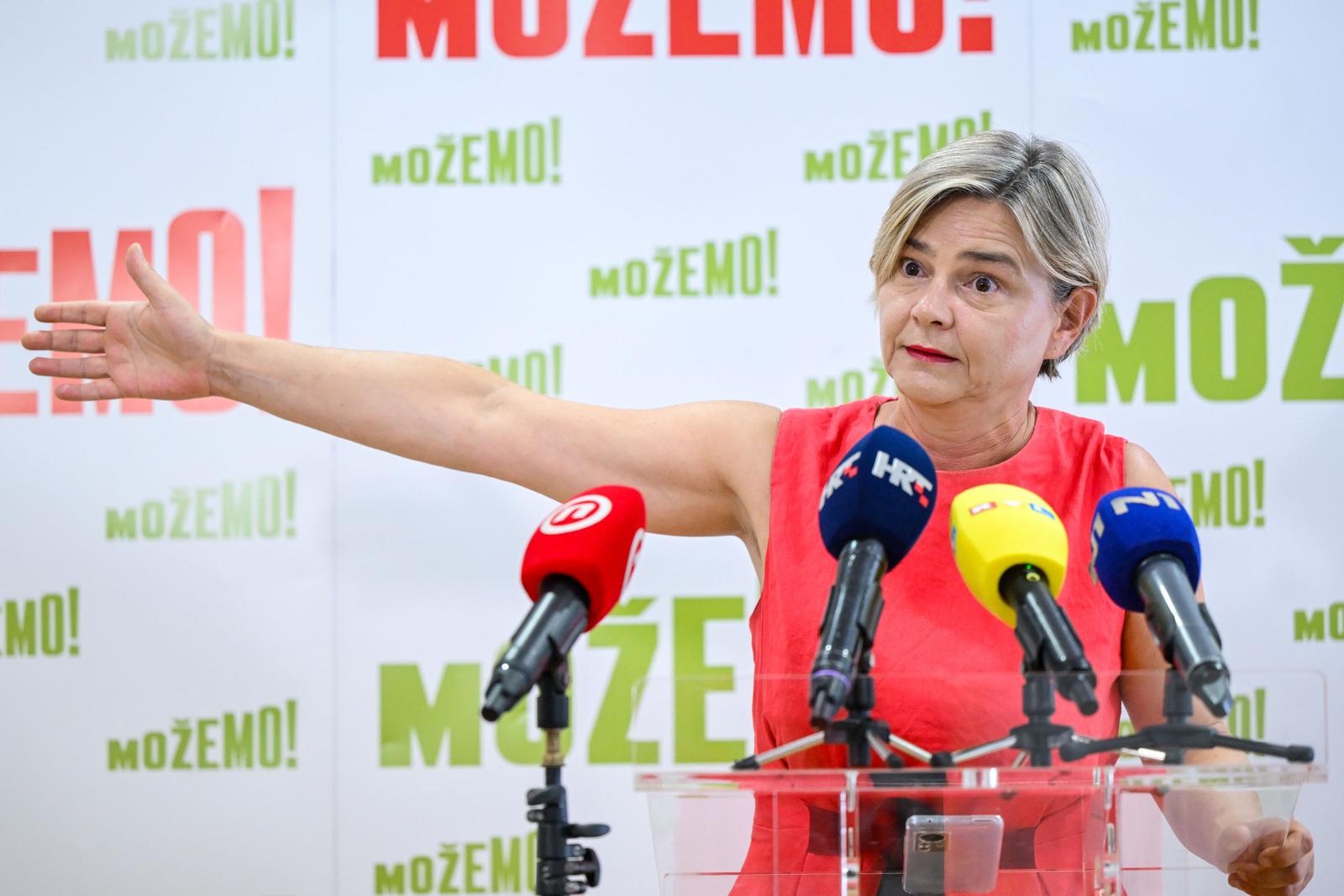 19.08.2026., Zagreb - Sandra Bencic o sutrasnjem izvanrednom zasjedanju Hrvatskom Sabora. Photo: Neva Zganec/PIXSELL