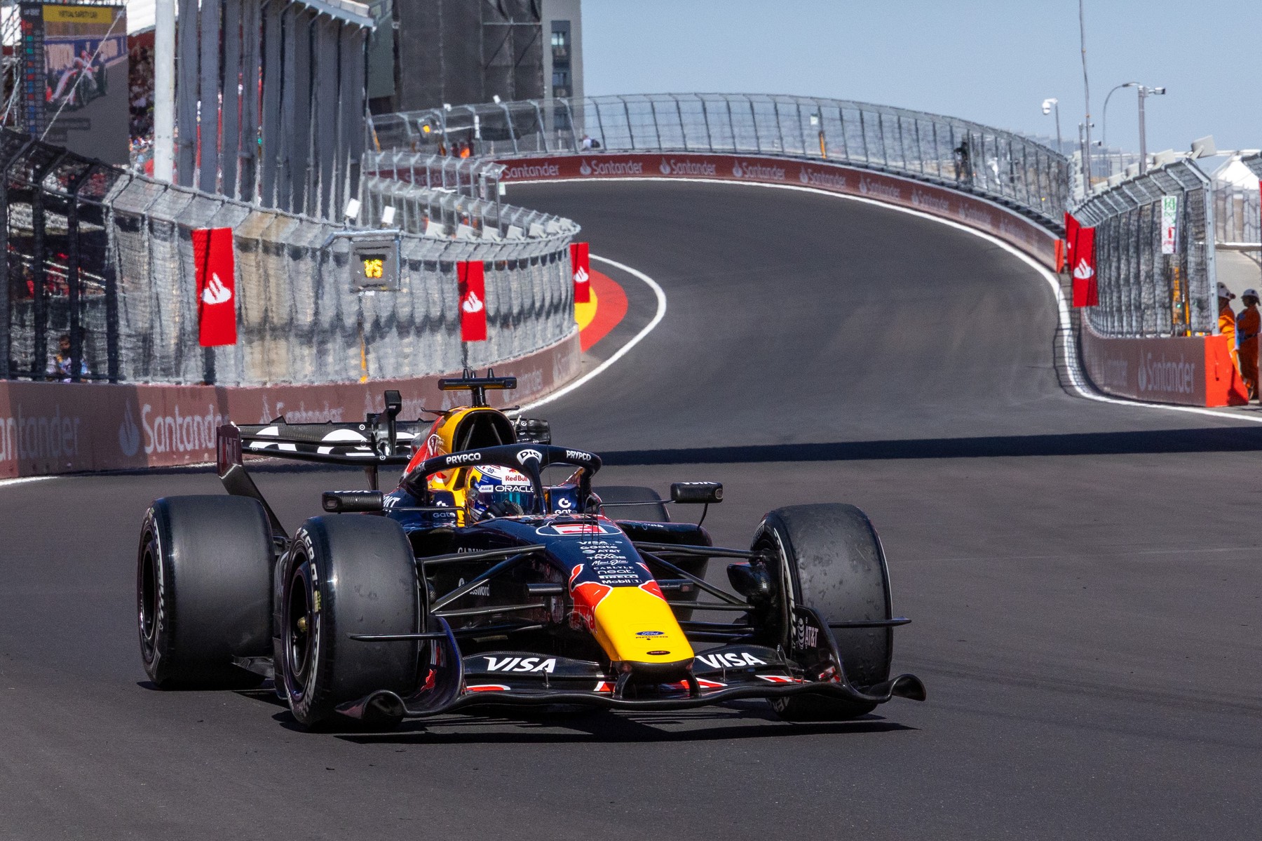 Madrid, Spain: IPA88512733 - Max Verstappen of the Netherlands driving the (3)