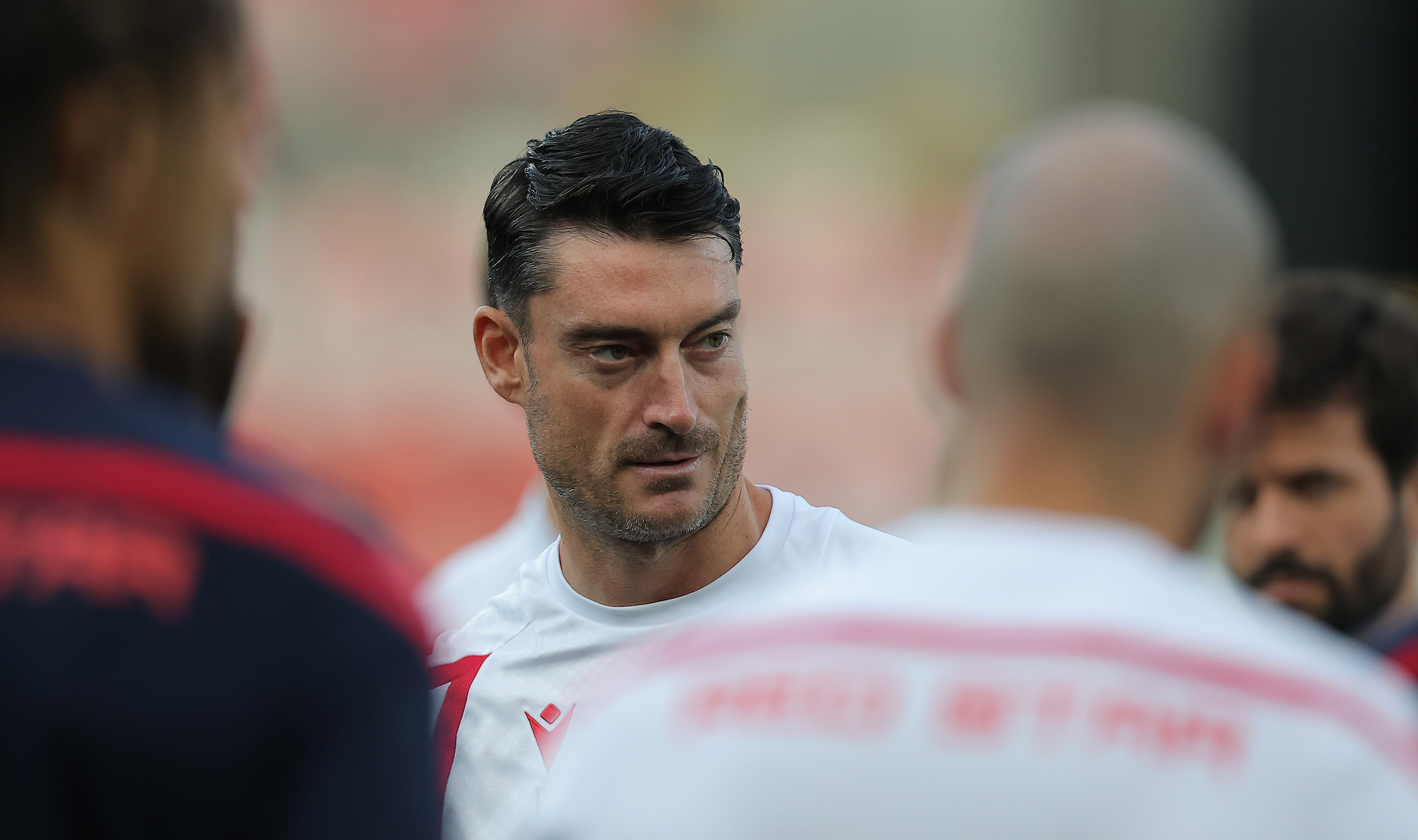 Crvena Zvezda's head coach Albert Riera