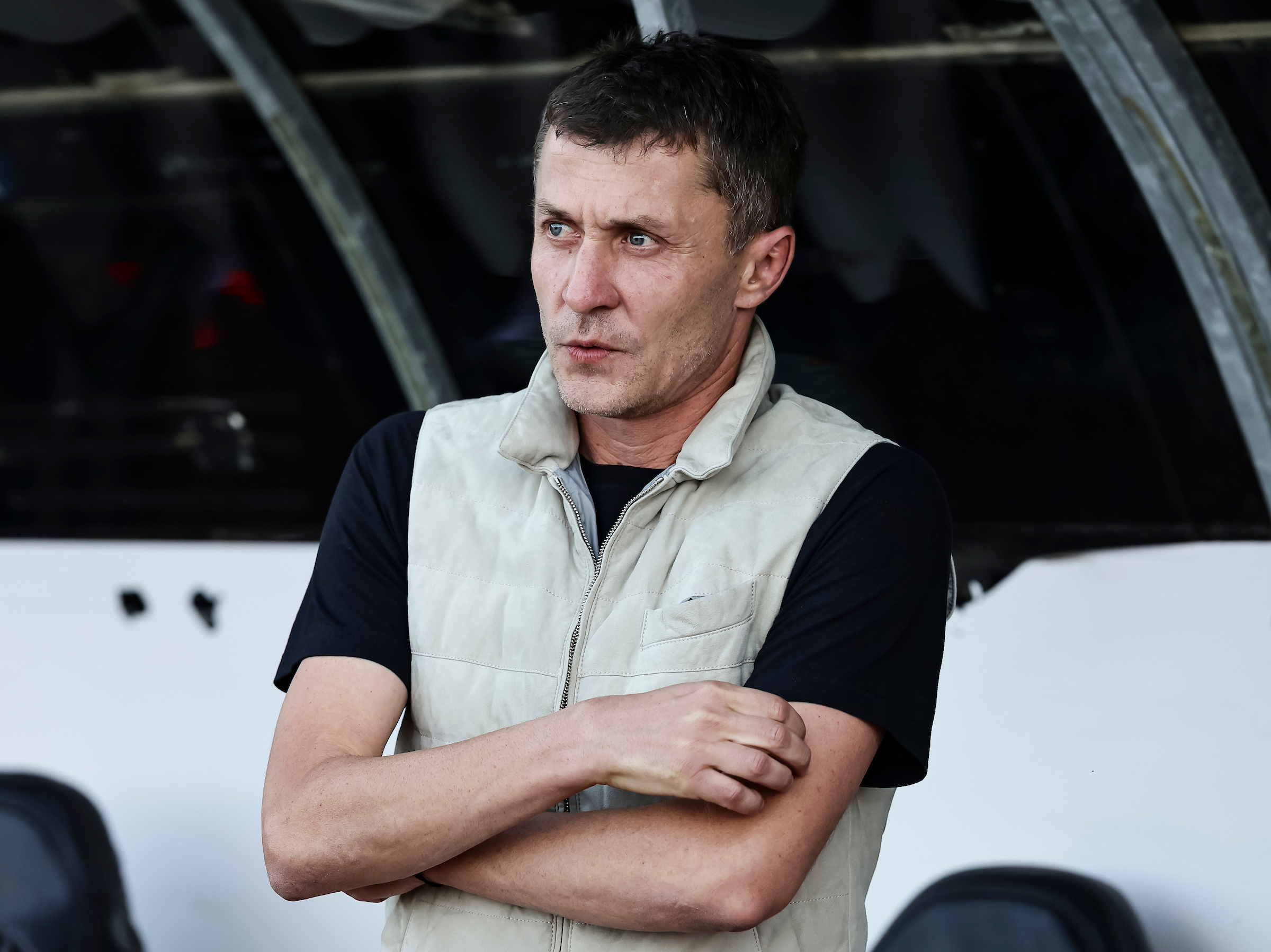 Head coach Sasa Ilic of Partizan