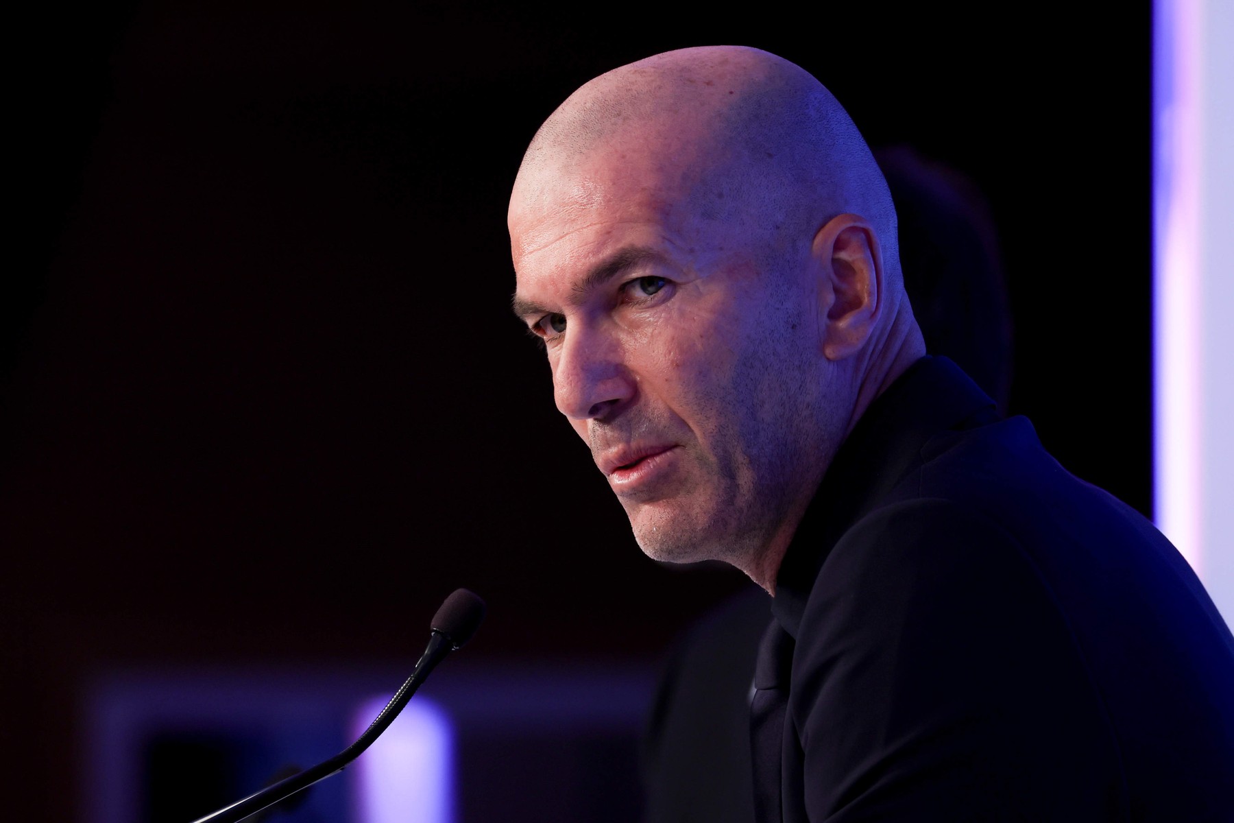 Conference de presse du selectionneur, Zinedine Zidane au siege de la FFF -