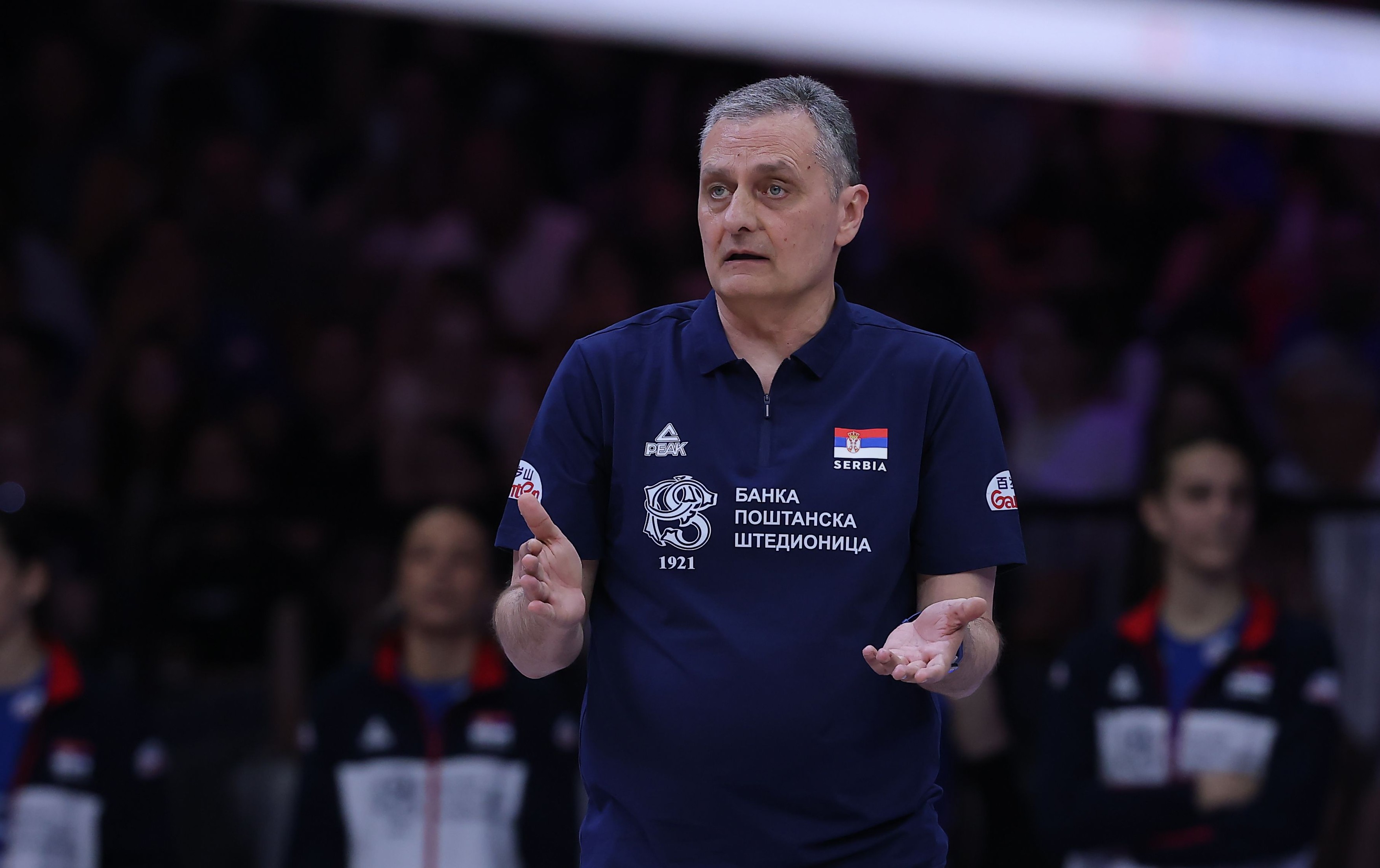 Serbia's women volleyball head coach Zoran Terzic