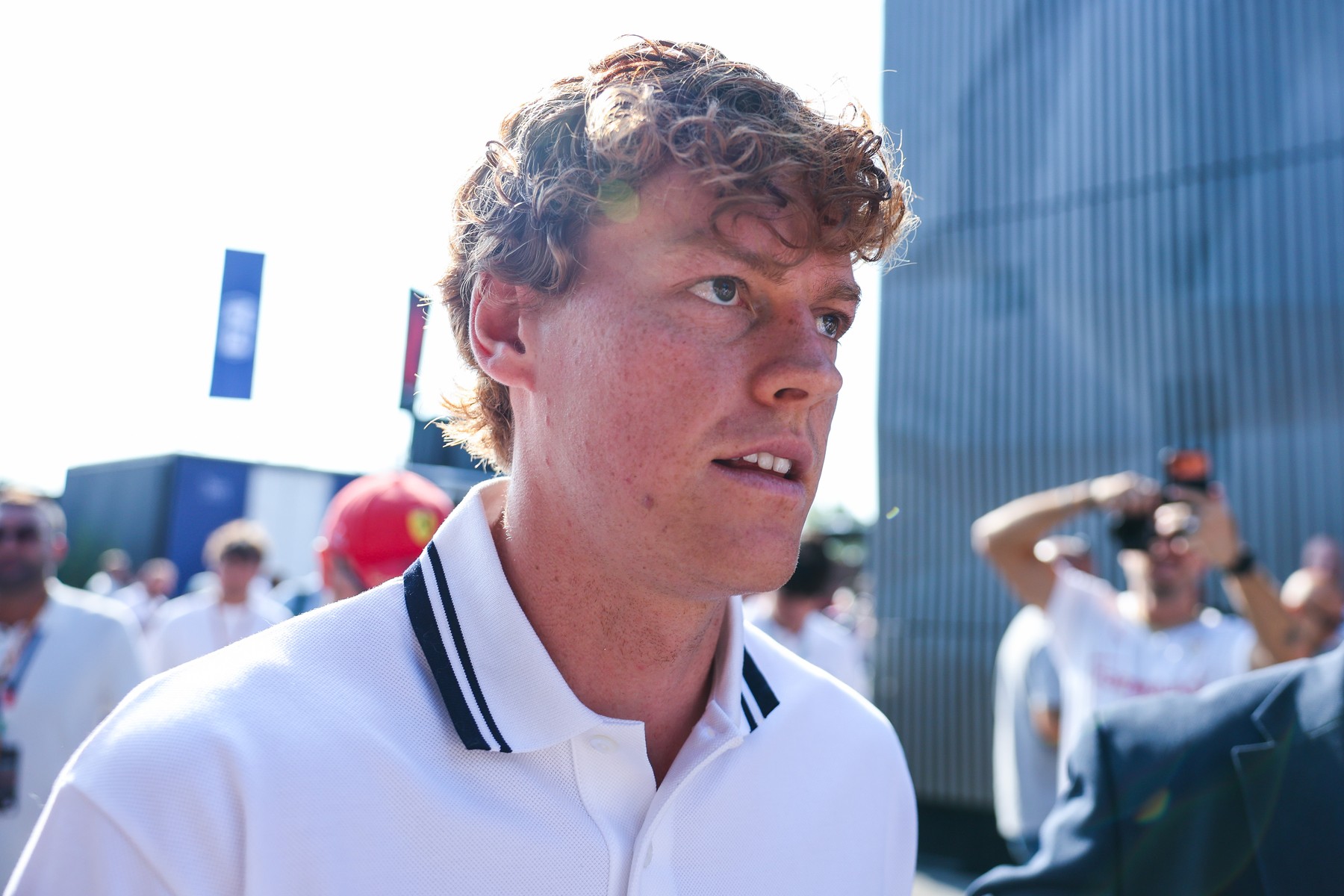 Italy, Italy: IPA88239999 - Jannik Sinner in the paddock during the 2026 Italian