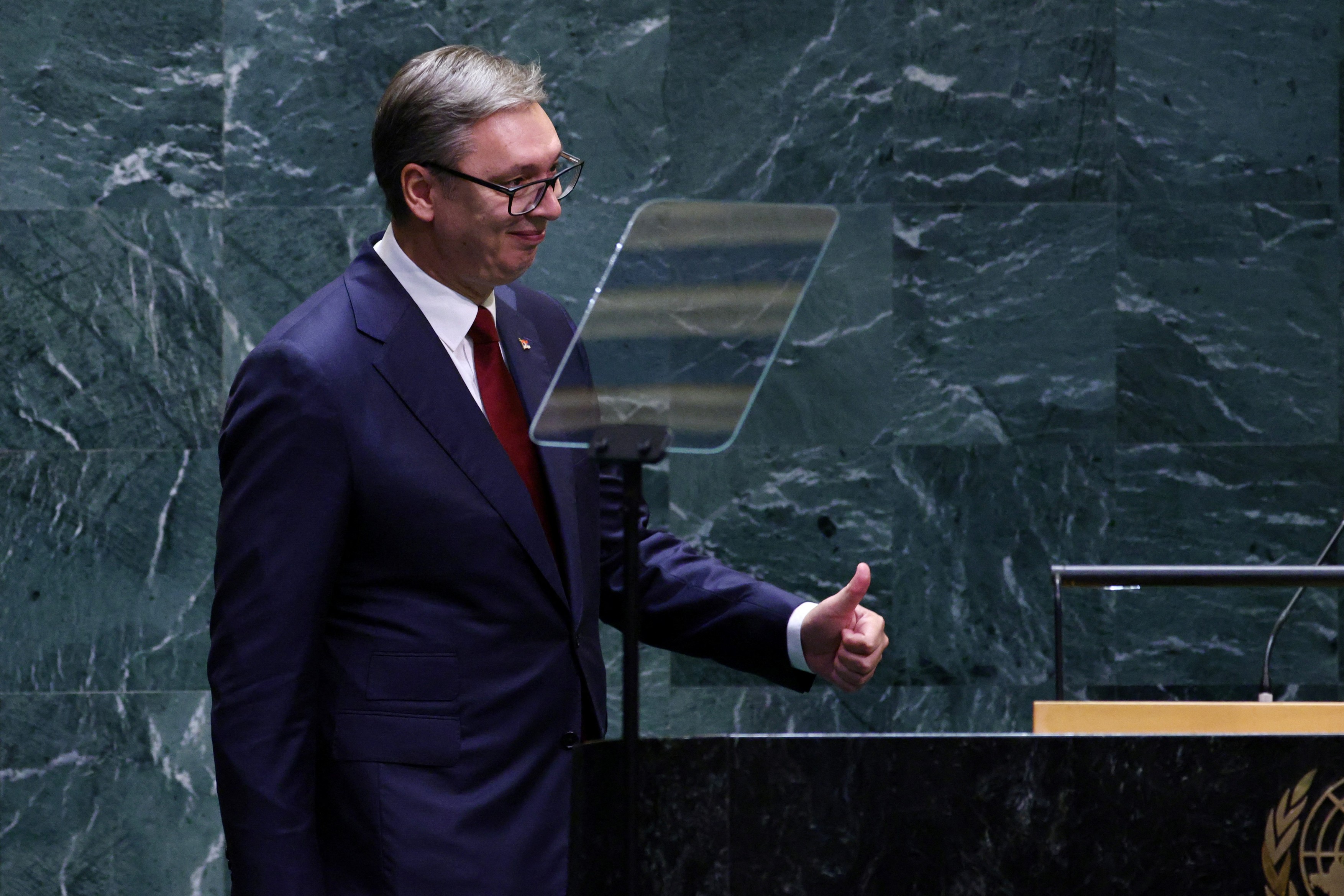 Aleksandar Vučić na sednici UN