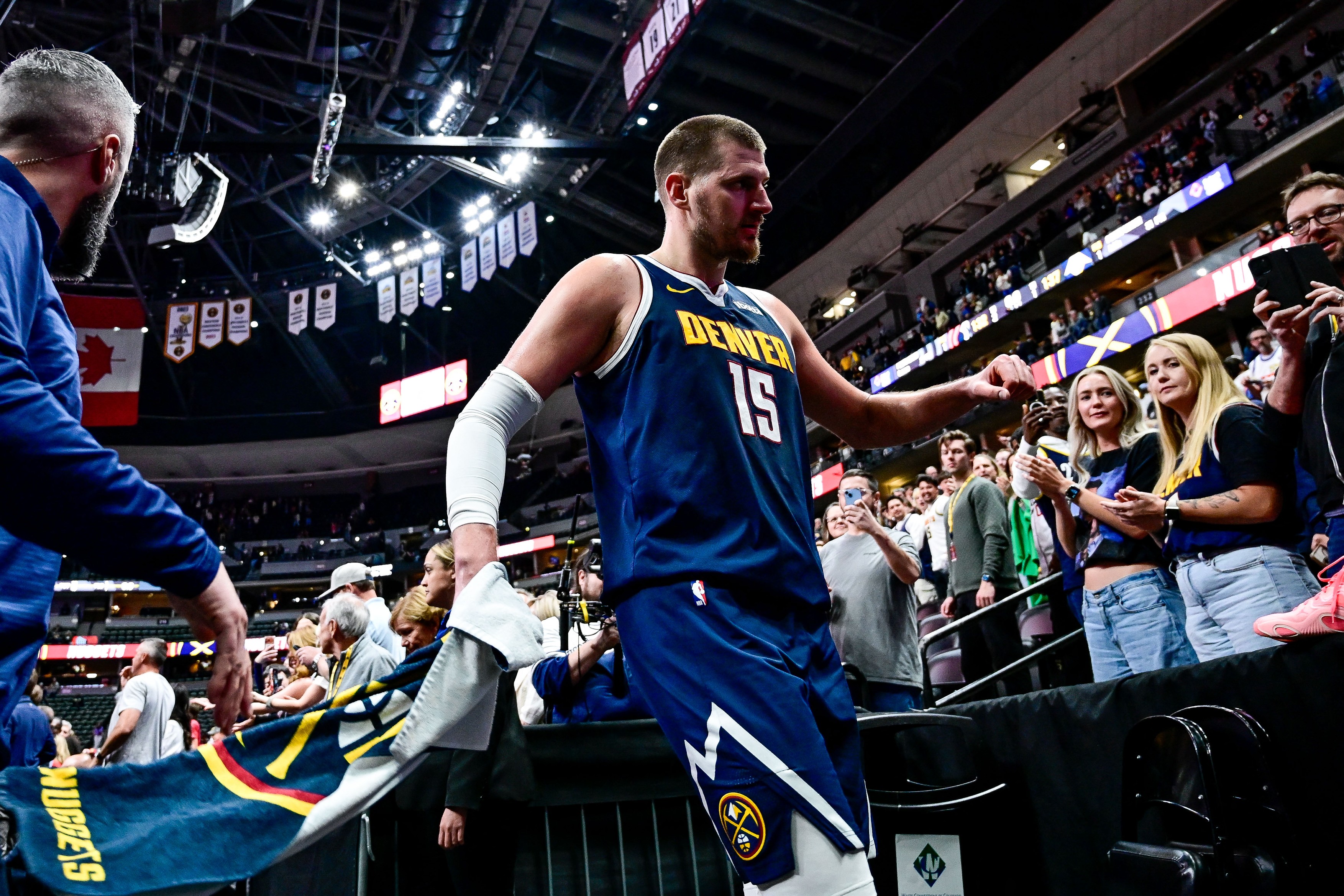 Nikola Jokic #15 of the Denver Nuggets