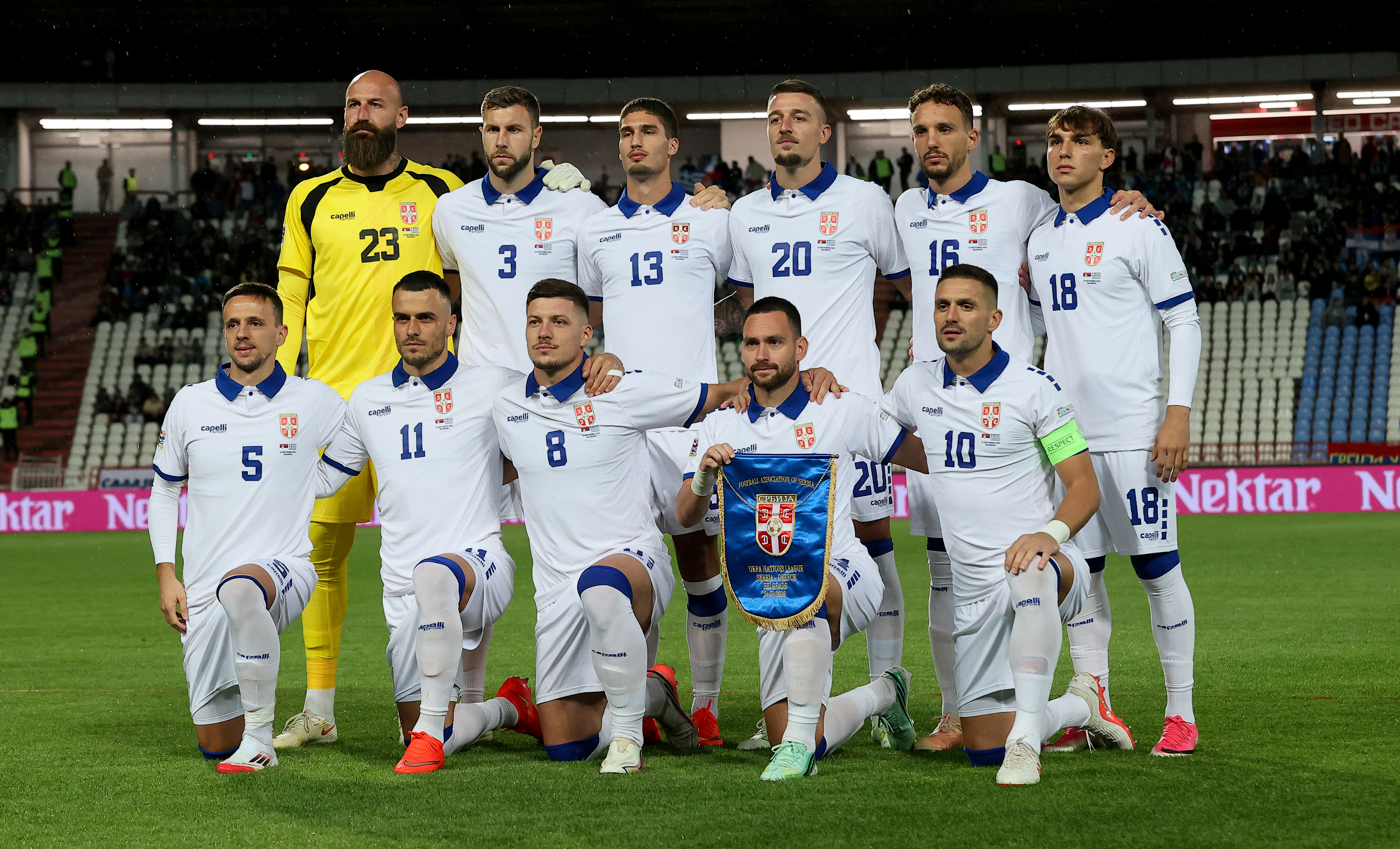 during Serbia v Greece football match of UEFA Nations League 2026/2027