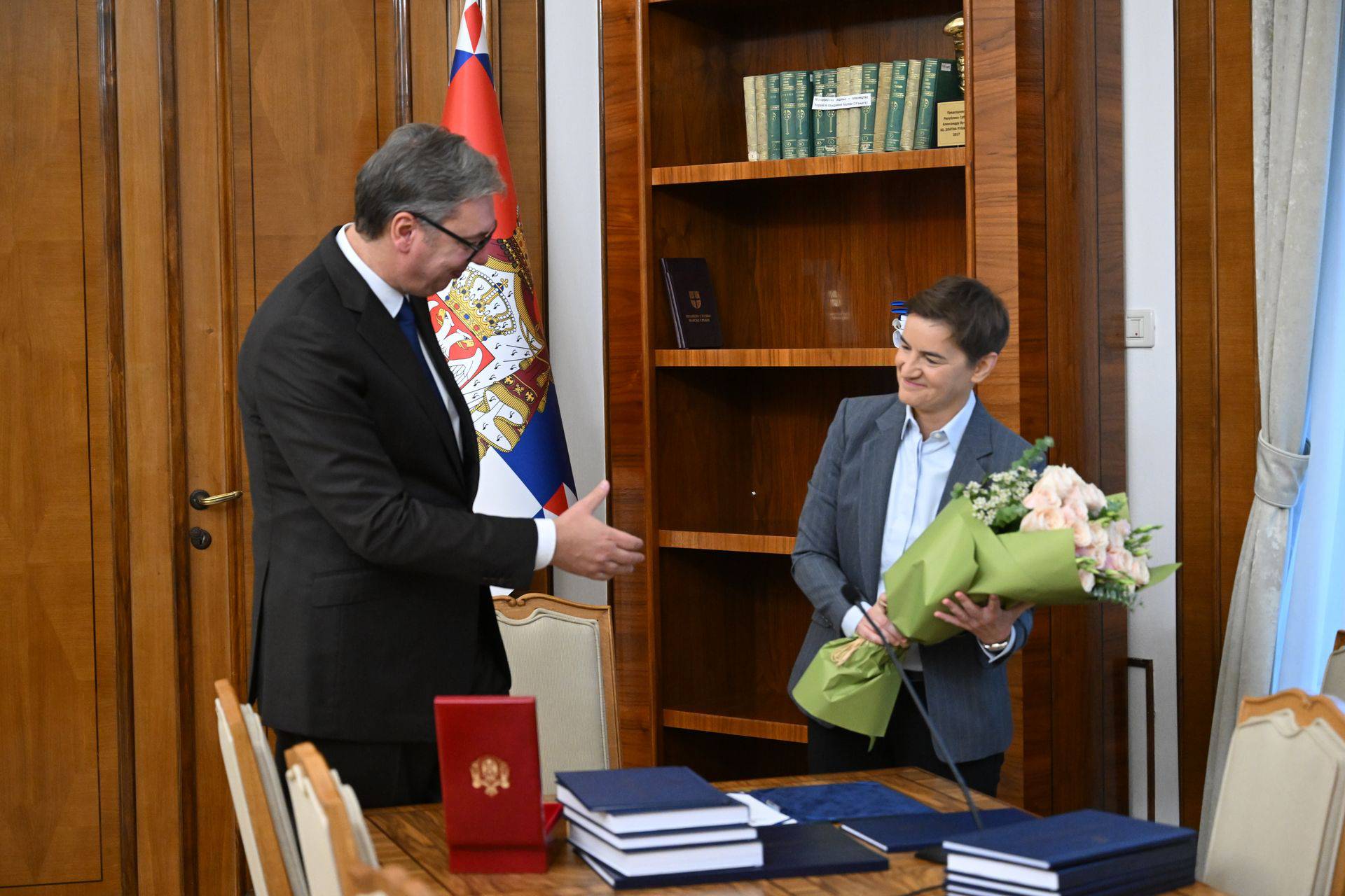 Aleksandar Vučič i Ana Brnabić primopredaja dužnosti