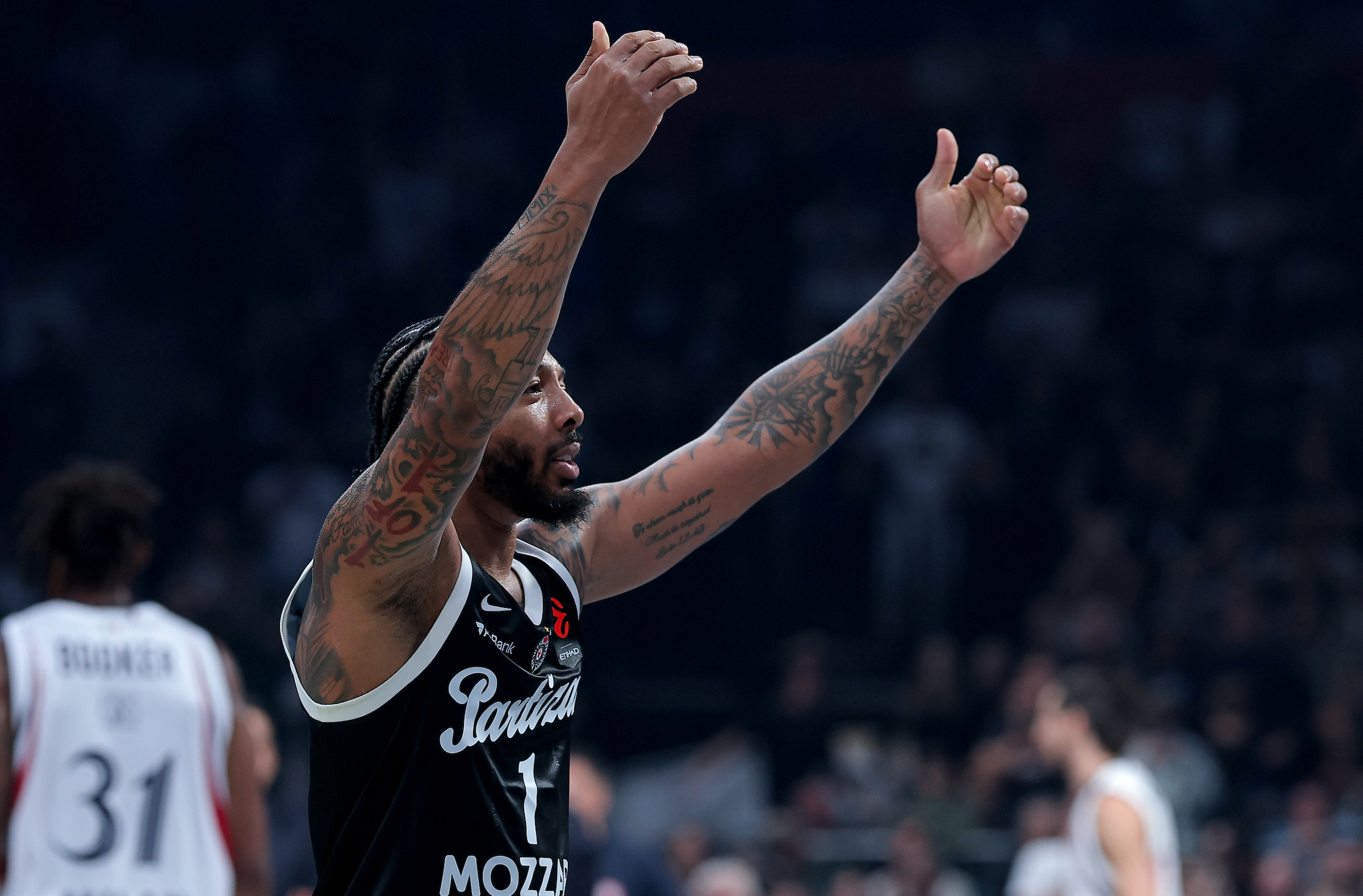 Partizan's Carlik Jones during Euroleague basketball match