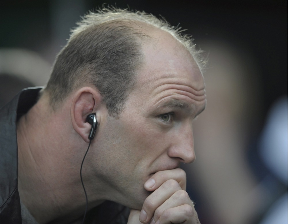 Former England international Lawrence Dallaglio watches the   6 nations rugby match against Ireland at Twickenham Stadium, West London,   15th March 2008.  EPA/Ady Kerry