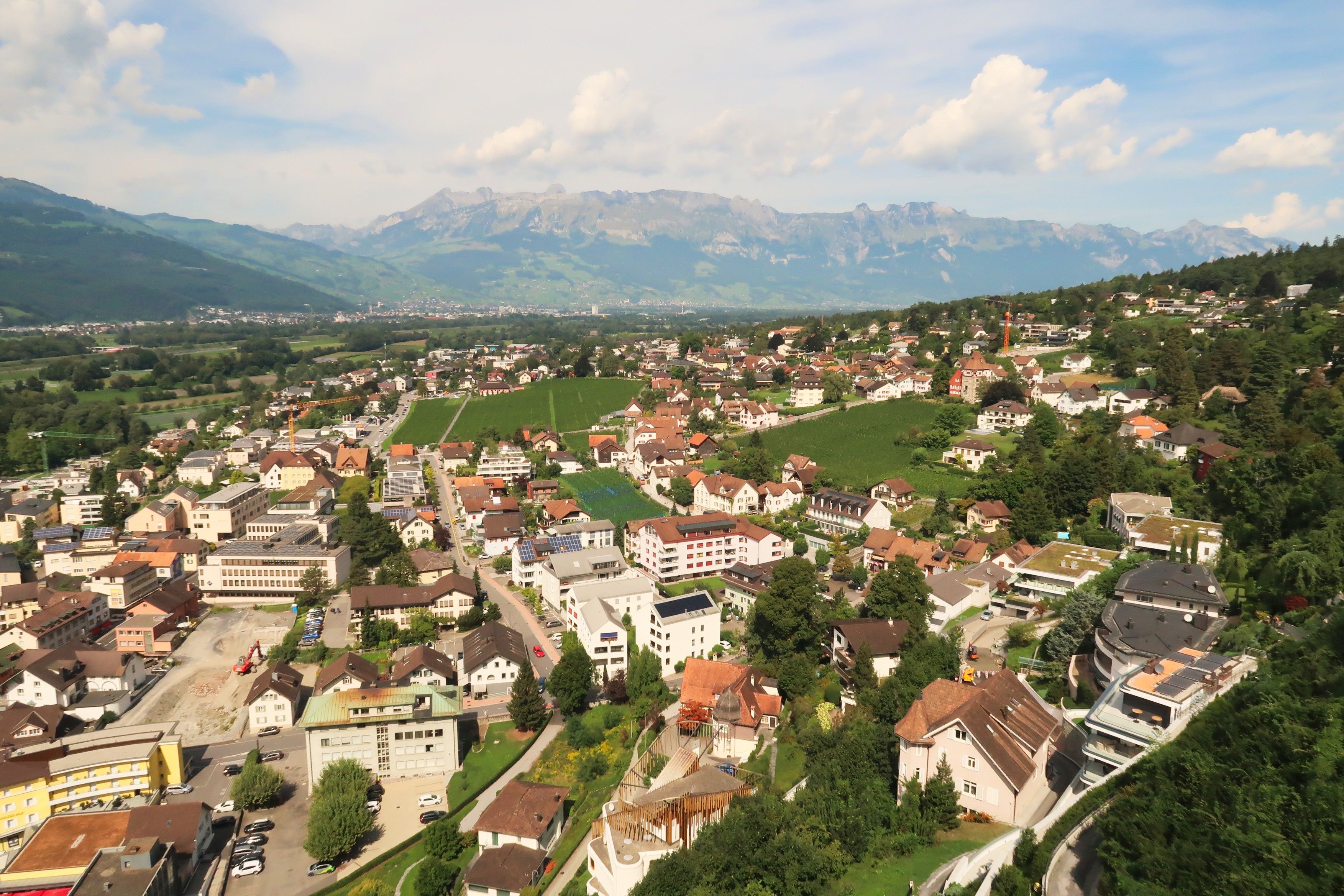 On the way to the Vaduz Castle,  Schloss Vaduz