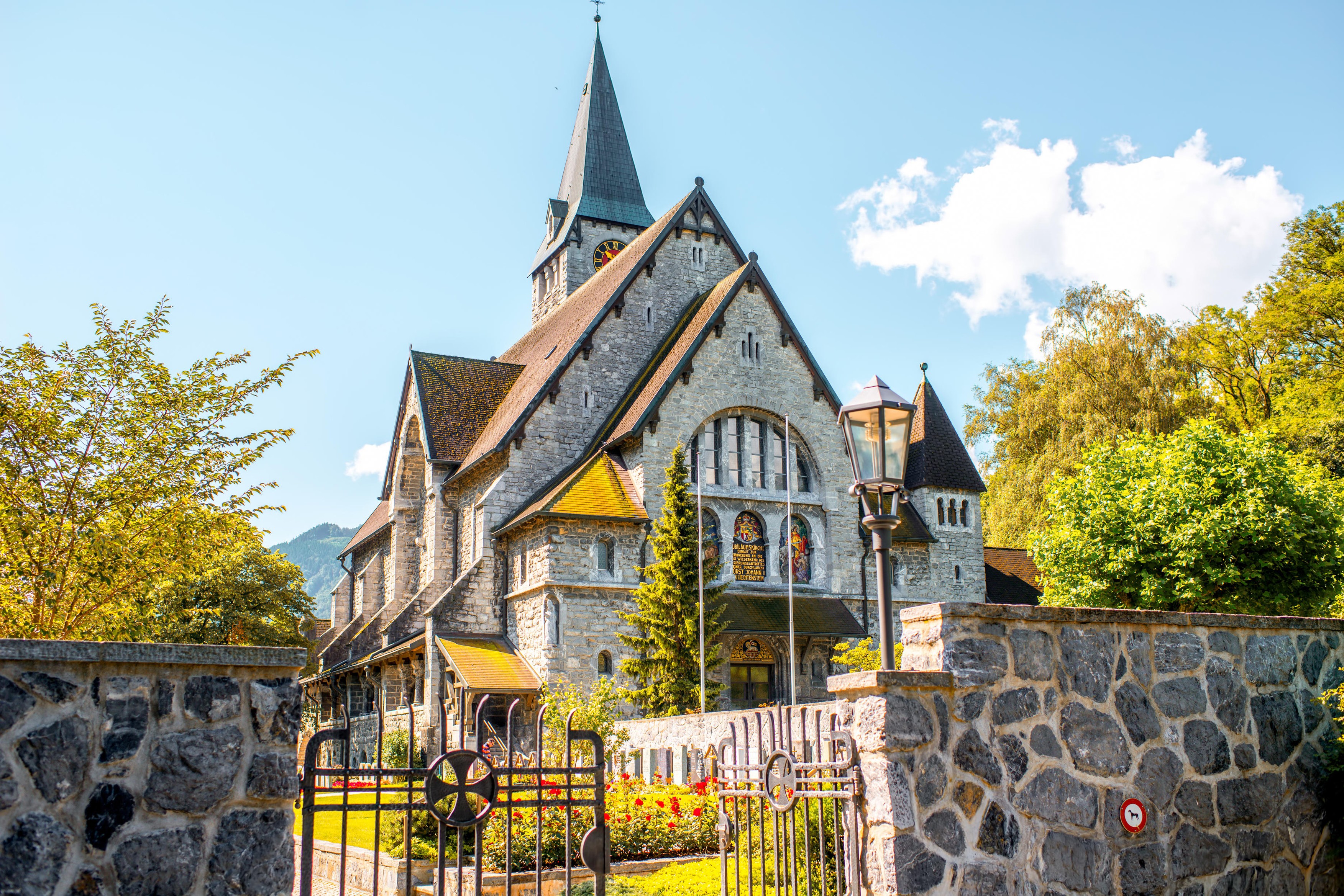 Church of Saint Nicholas in Balzers town in Liechtenstein