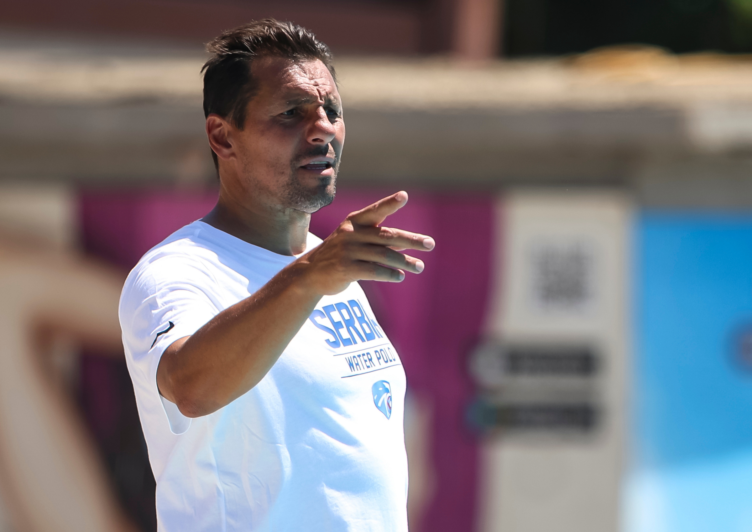 Head coach Vladimir Vujasinovic of Serbia