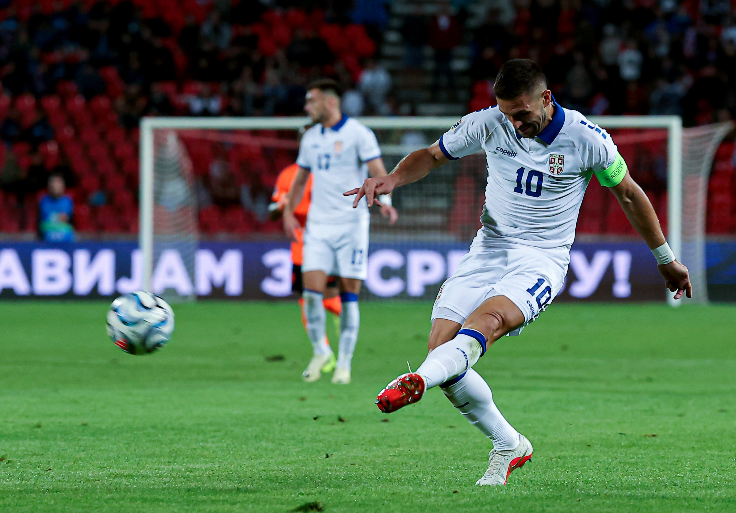 Belgrade, Serbia. Sept. 27th 2026. Serbia's Dusan Tadic during the UEFA Nation