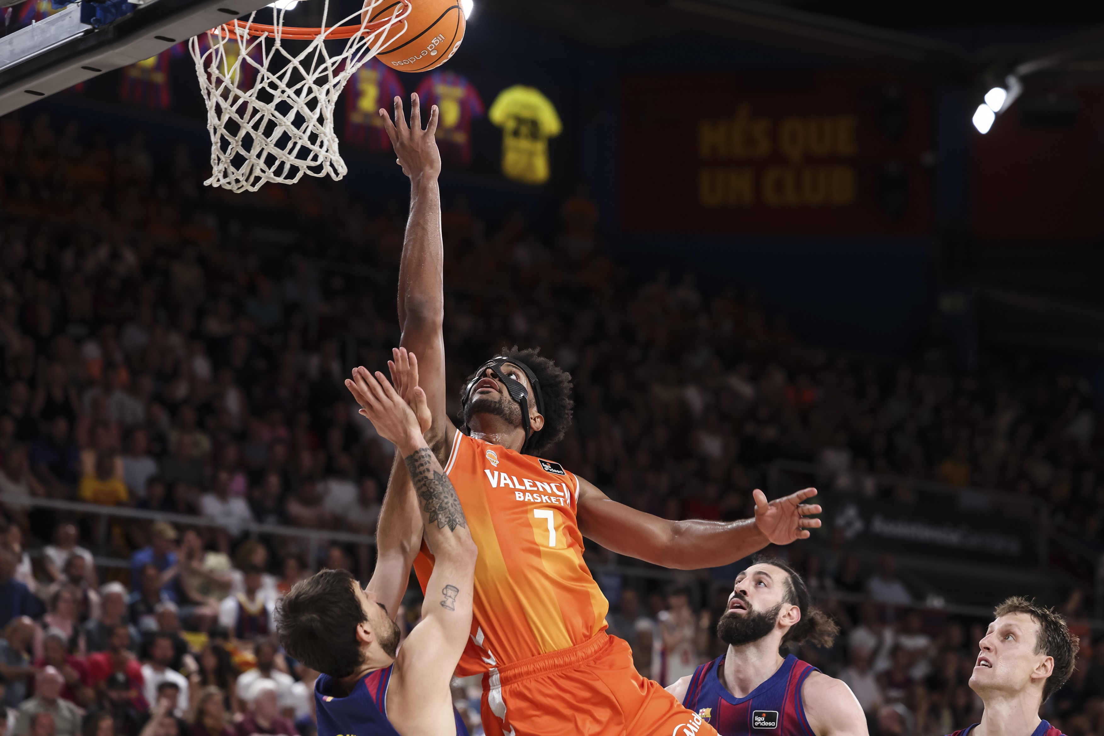 Braxton Key of Valencia Basket in action during the Spanish League