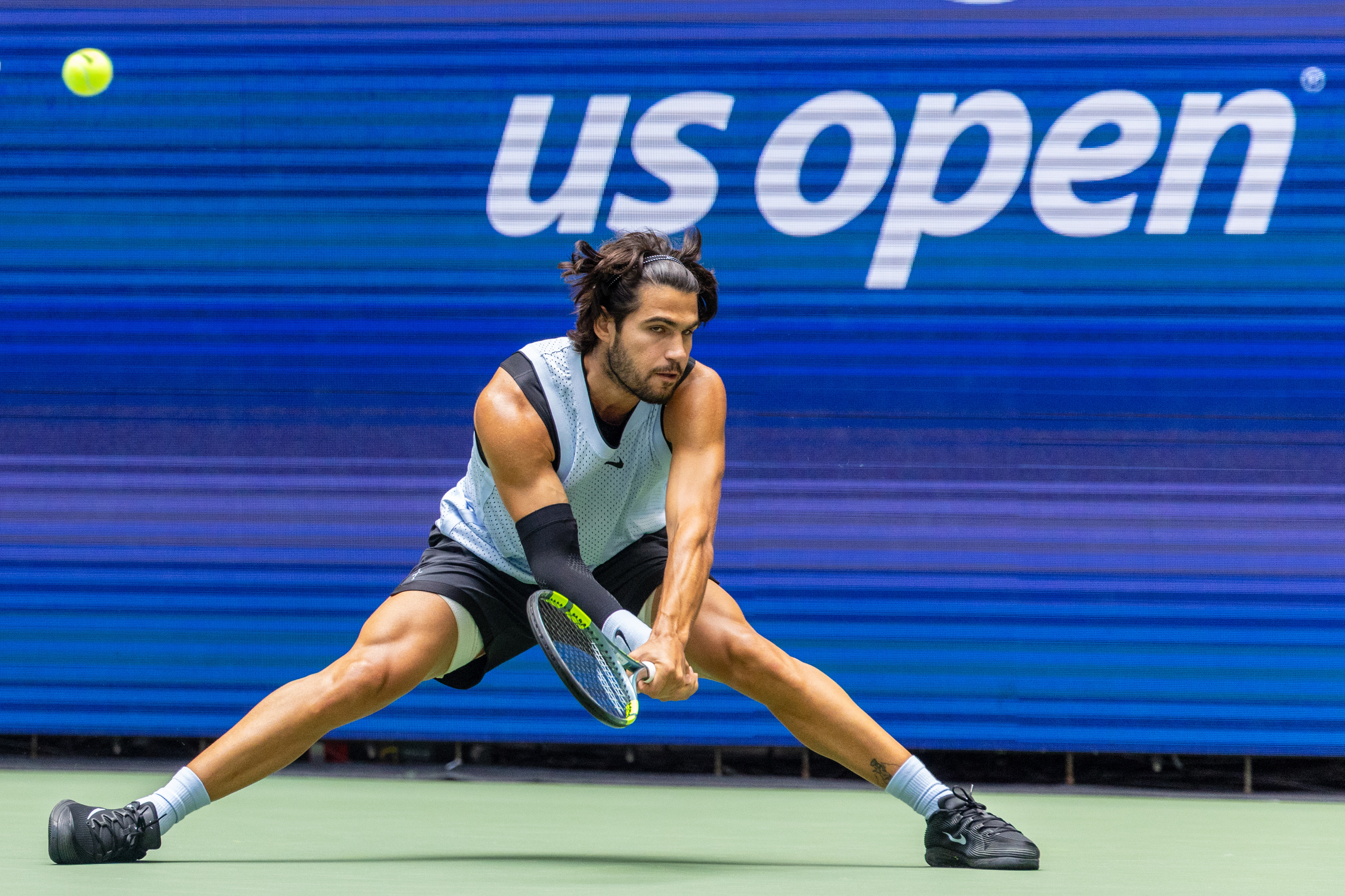 September 6, 2026: Carlos Alcaraz (ESP) in action against Tommy Paul (USA)