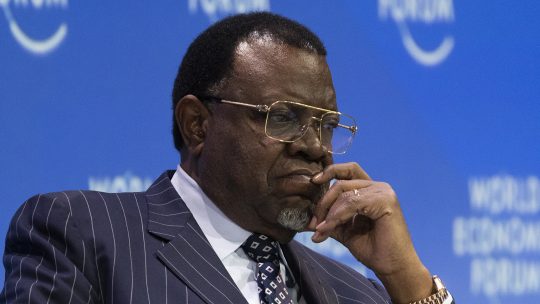 kažnjen predsednik Namibije