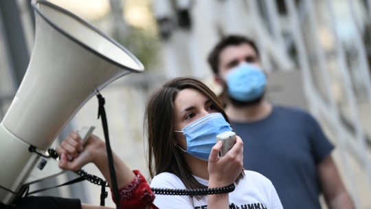 Protest ispred Centralnog zatvora zbog hapsenja