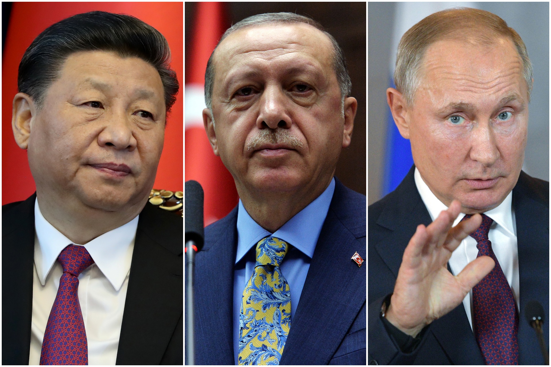 Si Đinping, Redžep Tajip Erdogan i Vladimir Putin