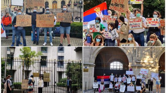 Protesti podrske Srbiji sirom sveta