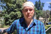 Vojislav Milovančević novinar Nova.rs sa povredama glave tokom mirnih građanskih protesta