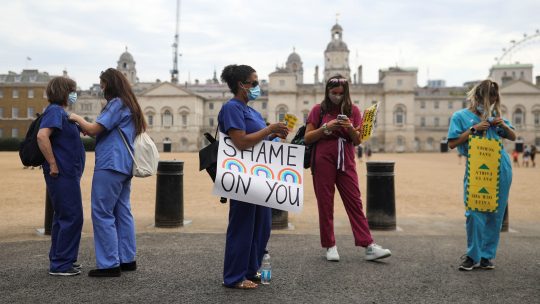 London protest zdravstvenih radnika