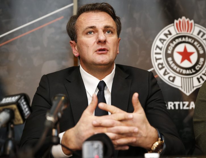 Ostoja Mijailović predsednik Košarkaškog kluba Partizan podnosi finansijski izveštaj