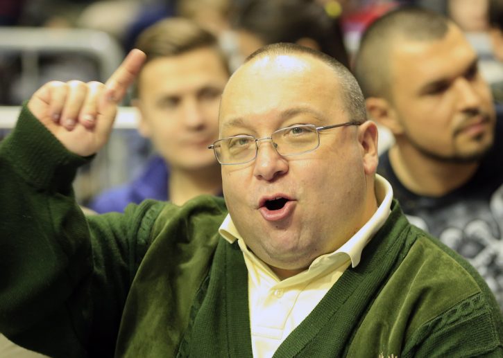 Vladimir Vuletić, potpredsednik Fudbalskog Partizana se obraća članovima Skupštine kluba
