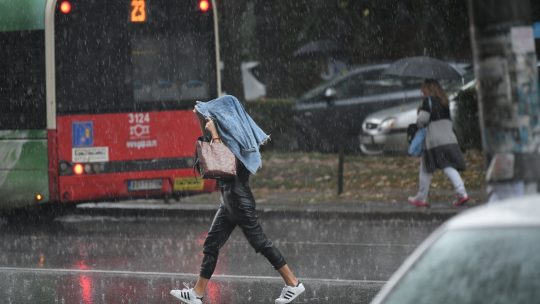 Beograd 28.09.2020. Kisa, nevreme, oluja, jesen