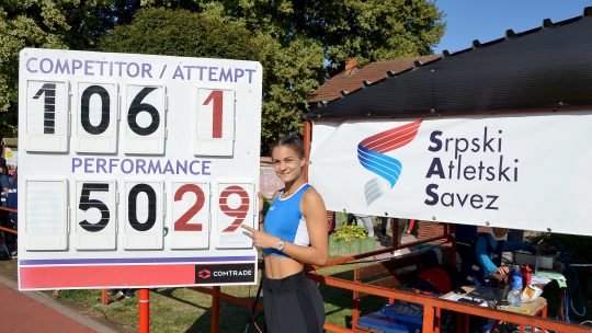 Marina Živković oborila rekord Srbije u sedmoboju