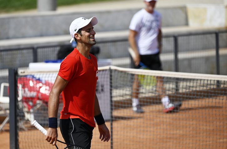 Novak Đoković trenirao je sa Gofanom uoči prvog meča u Rimu, u sredu protiv Karusa počinje turnir