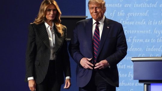 Donald i Melanija Tramp uoči debate