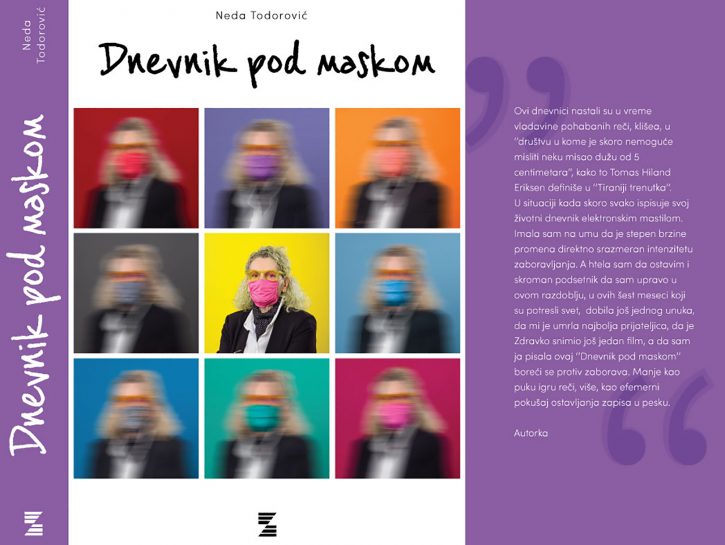 Dnevnik pod maskom, knjiga, Neda Todorović Foto: Promo